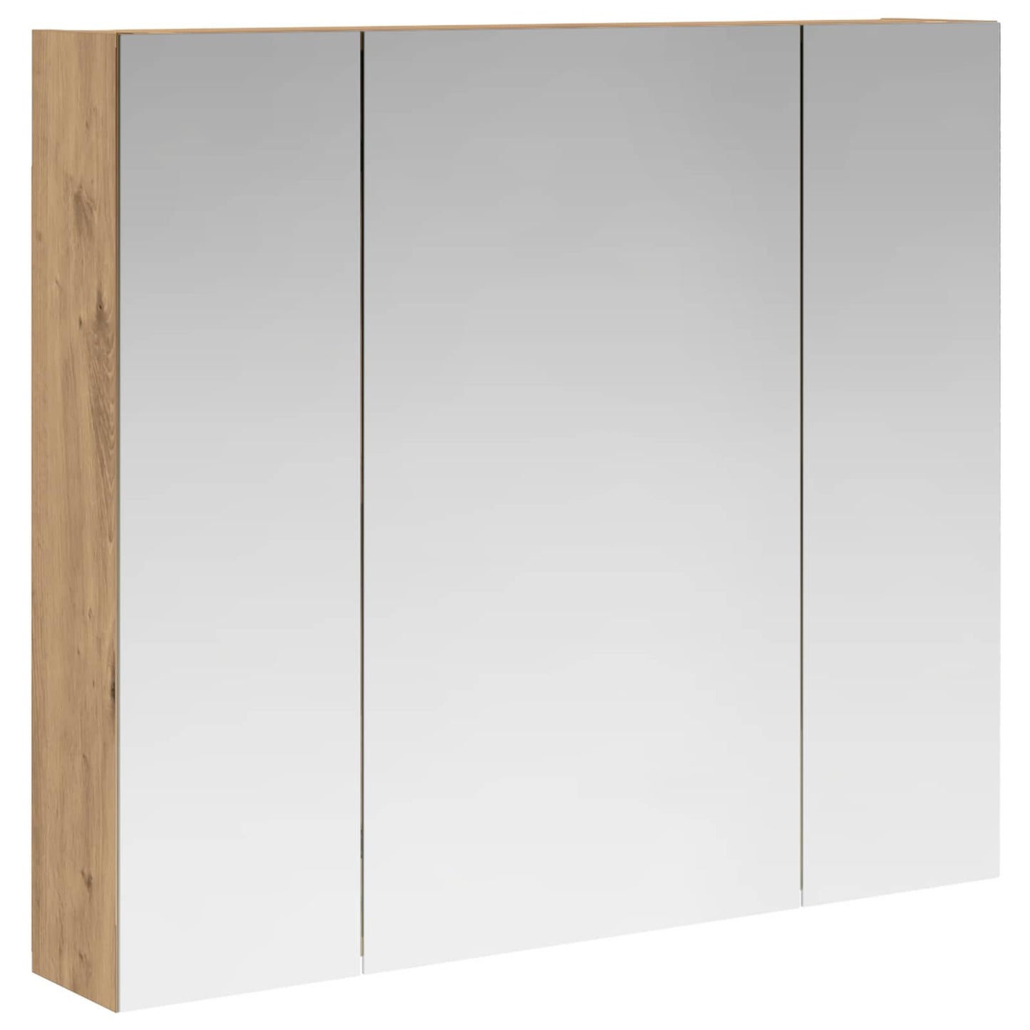 Baderomsspeilskap Kunstnerisk Eik 80 x 14.5 x 70 cm