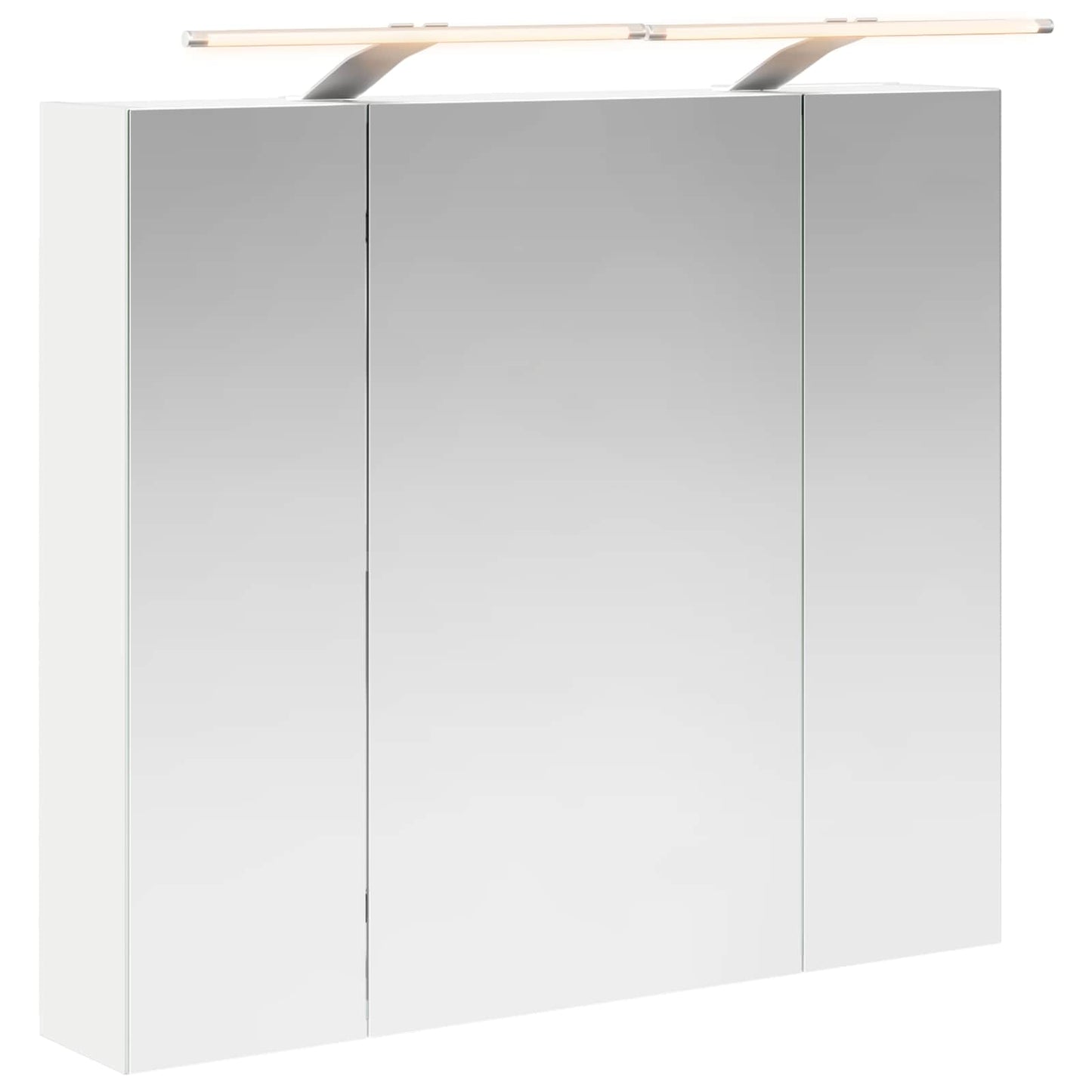 Baderomsspeilskap med dør Hvit 80 x 14.5 x 70 cm Konstruert tre