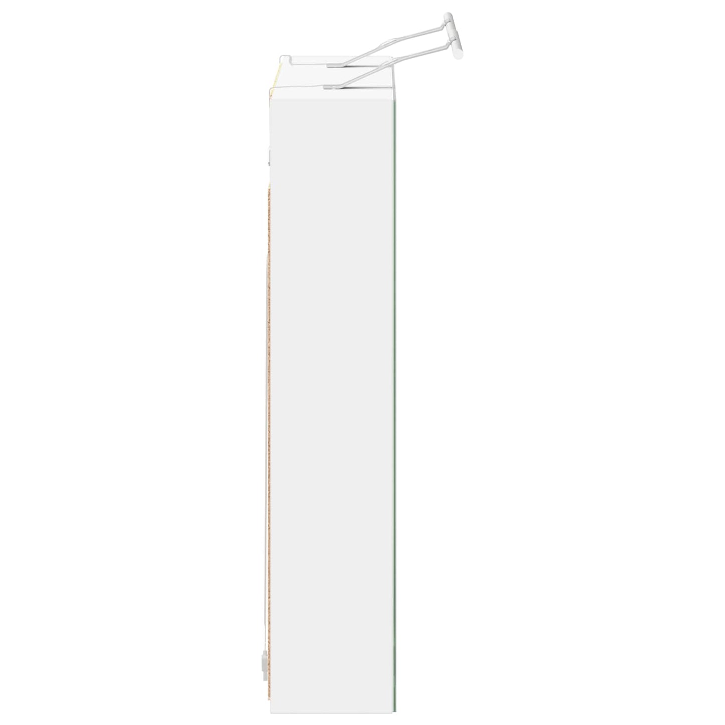 Baderomsspeilskap med dør Hvit 80 x 14.5 x 70 cm Konstruert tre