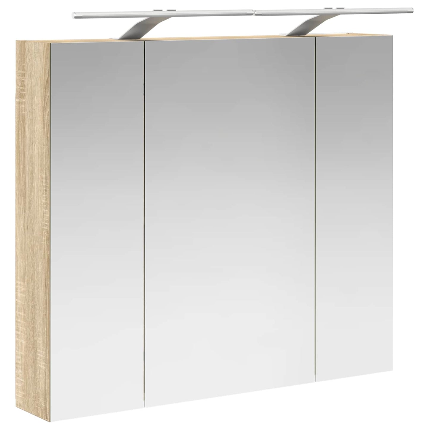 Baderomsspeilskap Sonoma eik 80 x 14.5 x 70 cm Konstruert tre