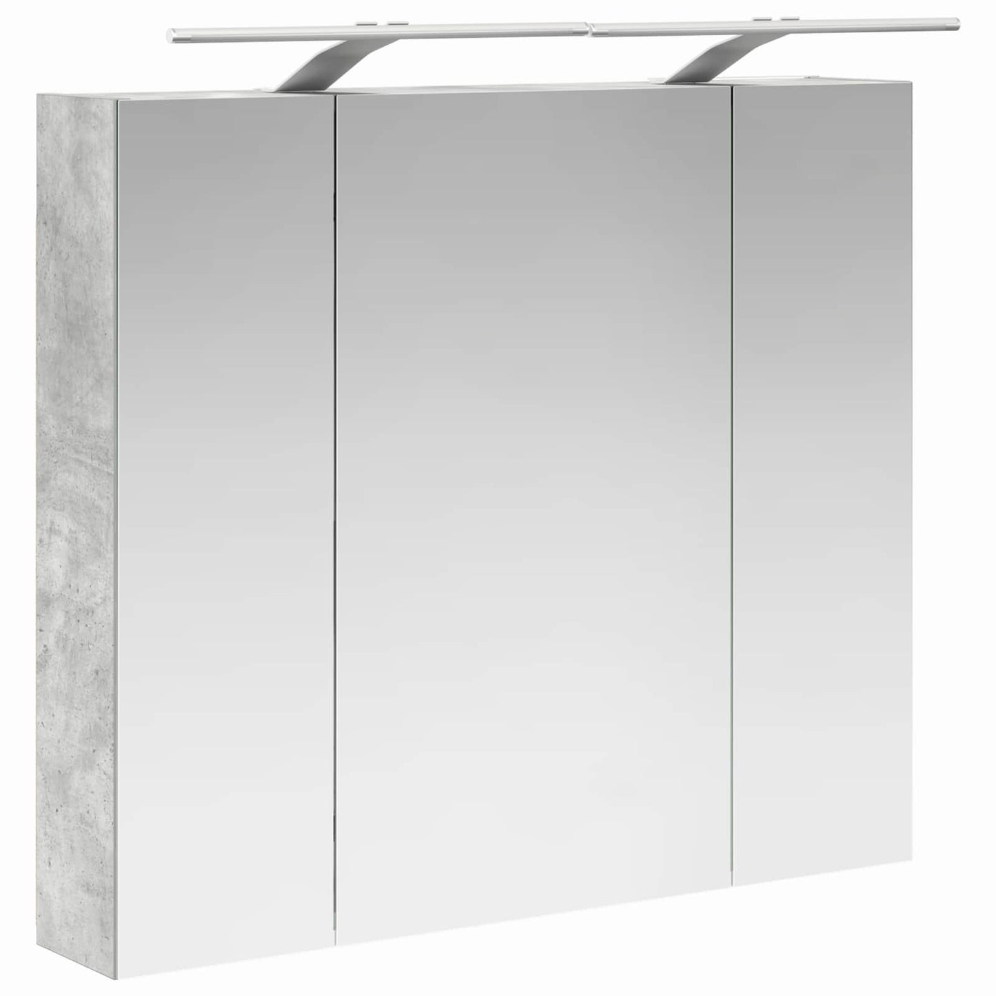 Baderomsspeilskap Betonggrå 80 x 14.5 x 70 cm Konstruert tre
