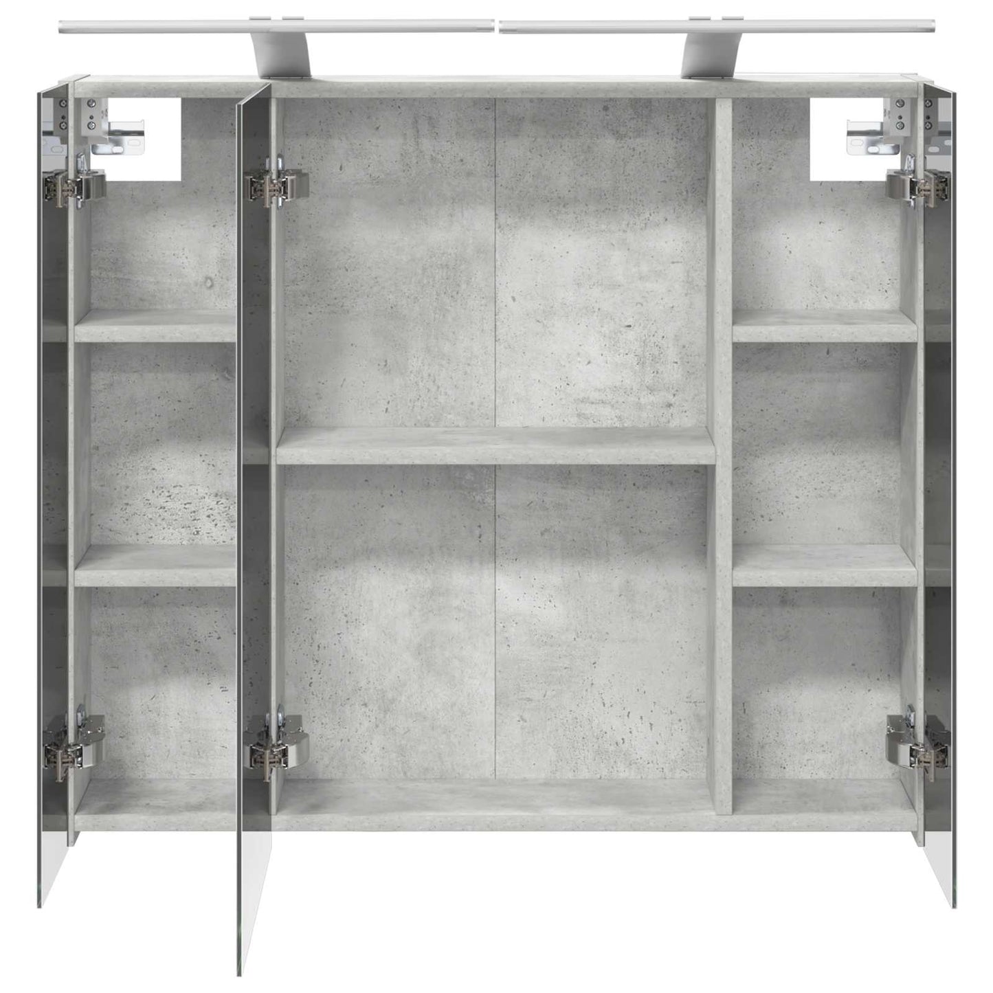 Baderomsspeilskap Betonggrå 80 x 14.5 x 70 cm Konstruert tre