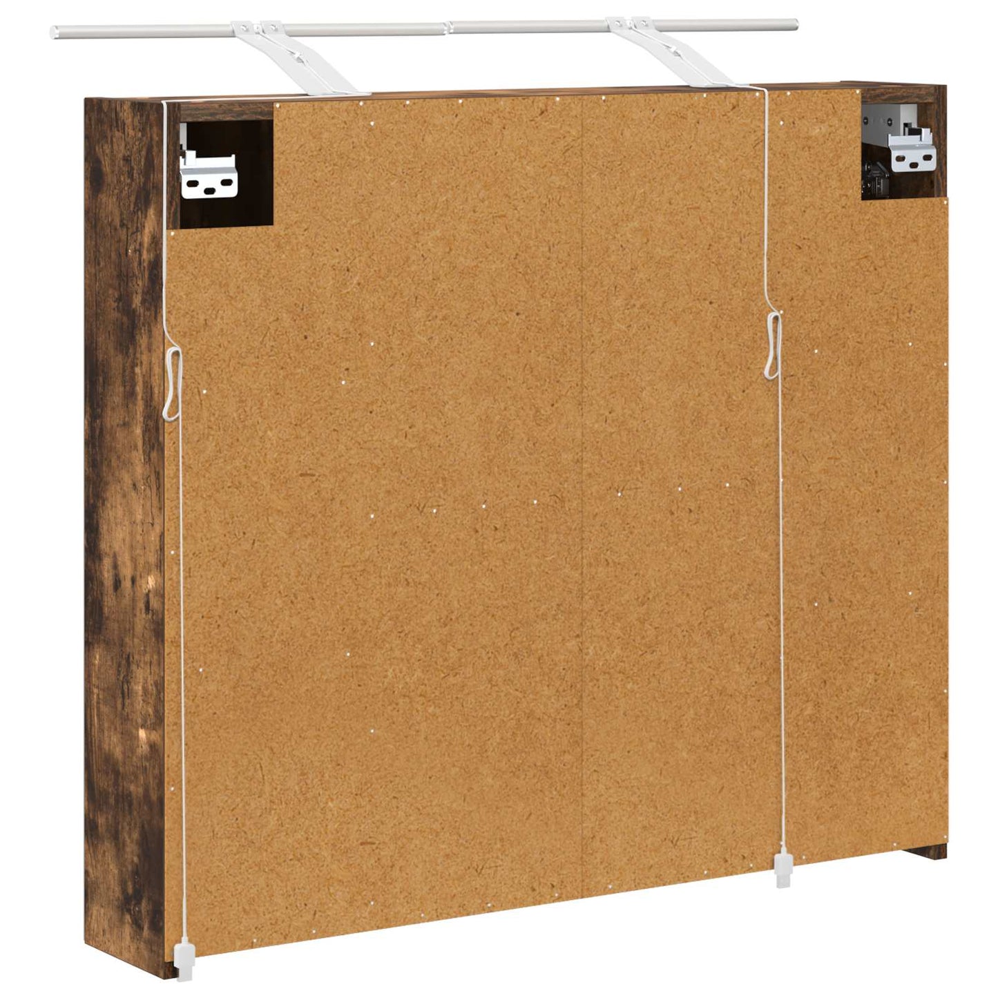 Baderomsspeilskap Røkt eik 80 x 14.5 x 70 cm Konstruert tre