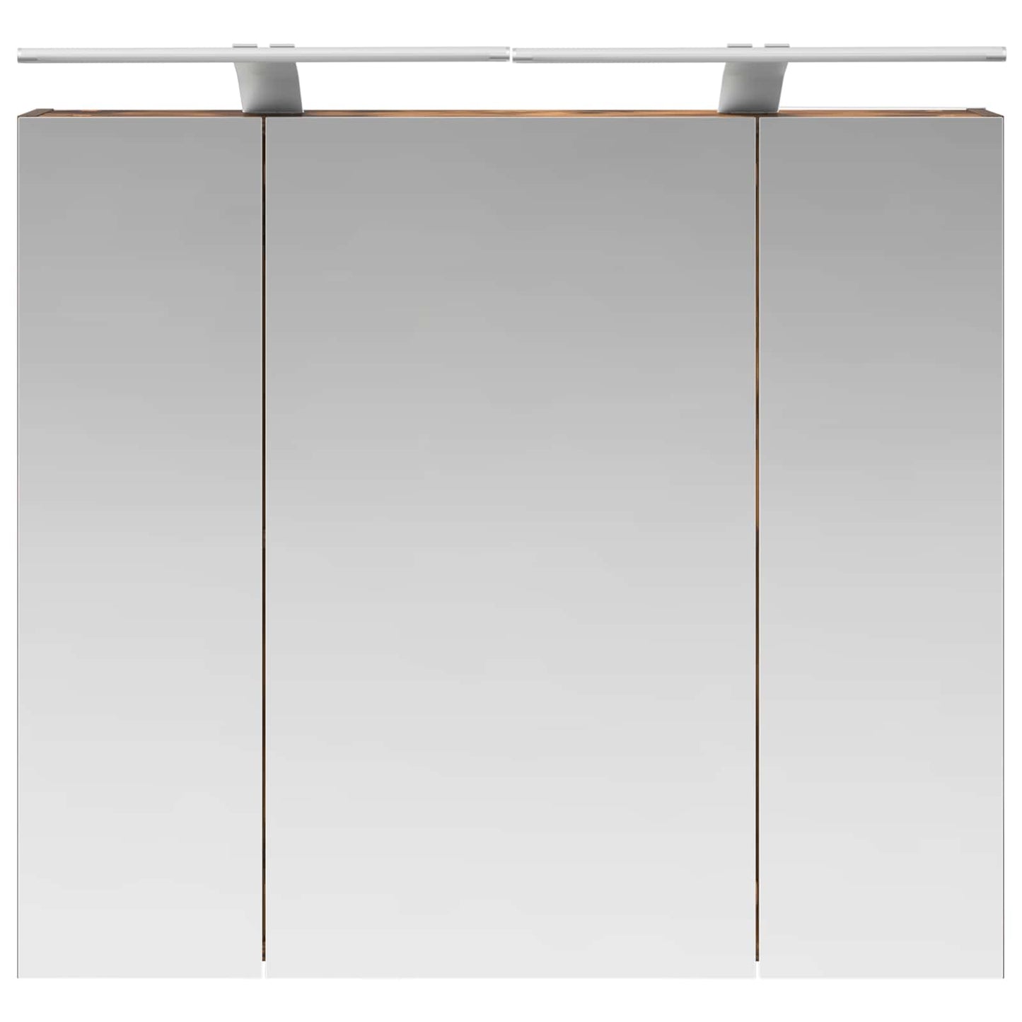 Baderomsspeilskap Røkt eik 80 x 14.5 x 70 cm Konstruert tre