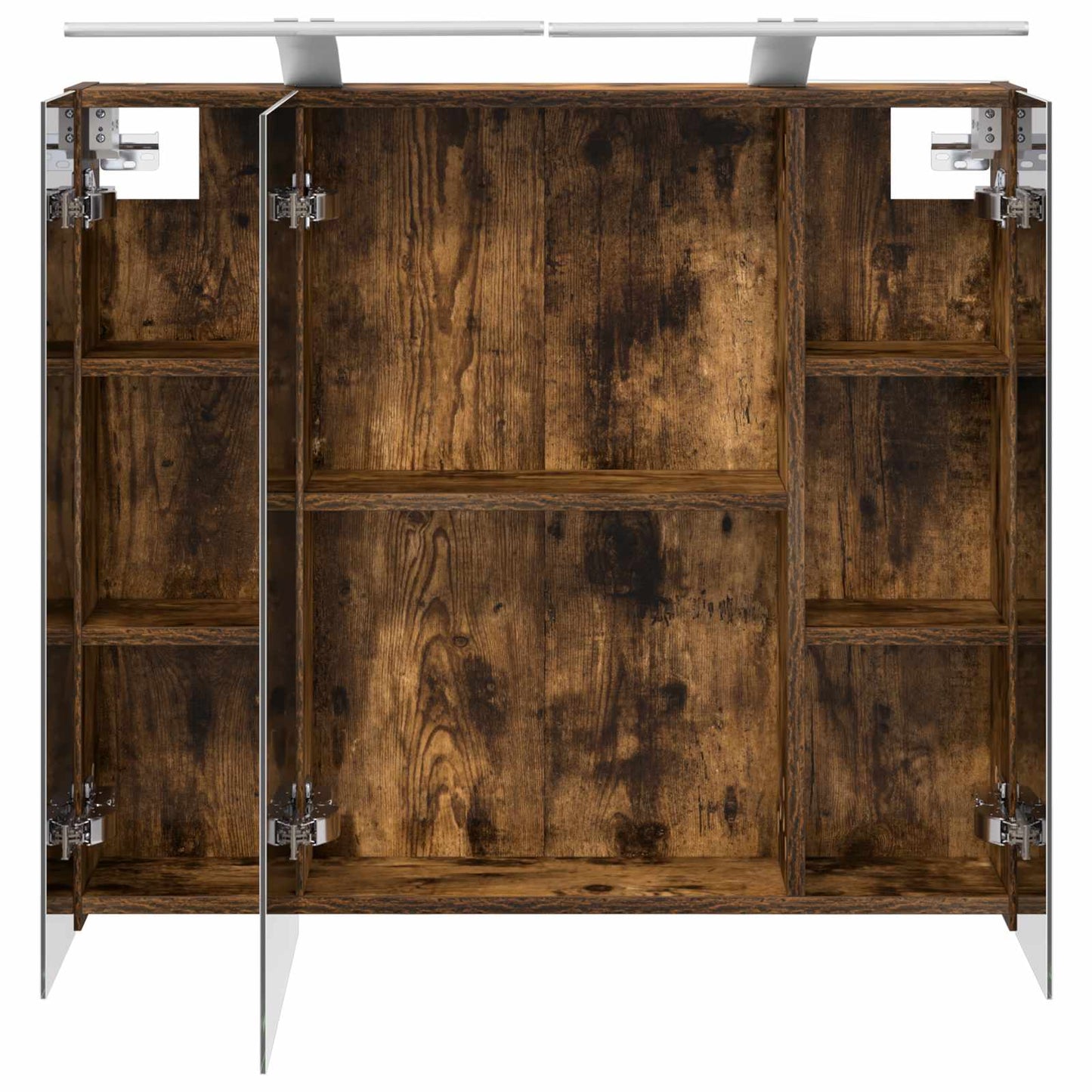 Baderomsspeilskap Røkt eik 80 x 14.5 x 70 cm Konstruert tre