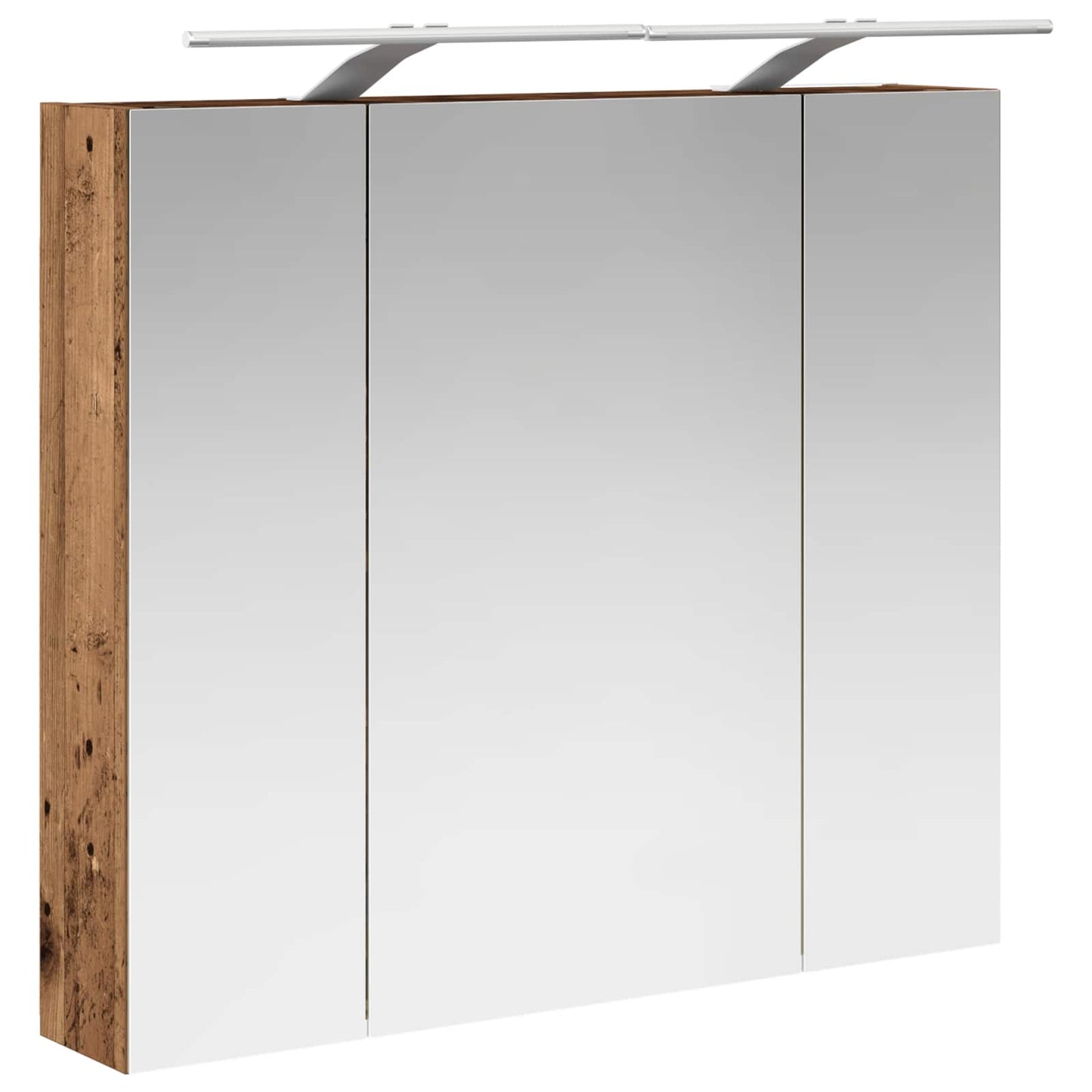 Baderomsspeilskap Gammelt tre 80 x 14.5 x 70 cm Konstruert tre