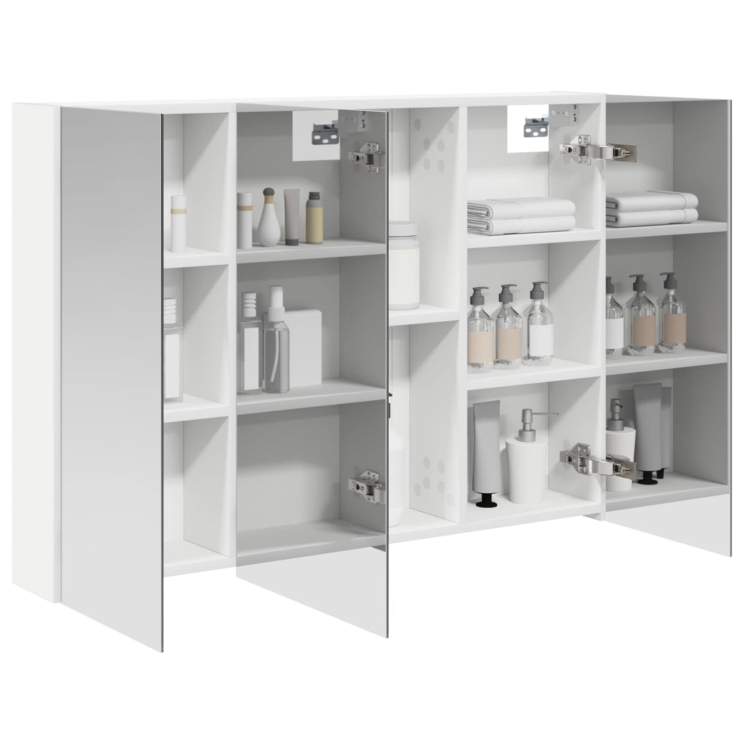 Baderomsspeilskap Hvit 100 x 14,5 x 70 cm Konstruert tre