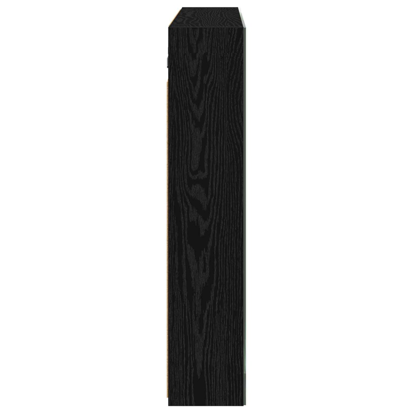 Baderomsspeilskap Svart Eik 100 x 14,5 x 70 cm Konstruert tre