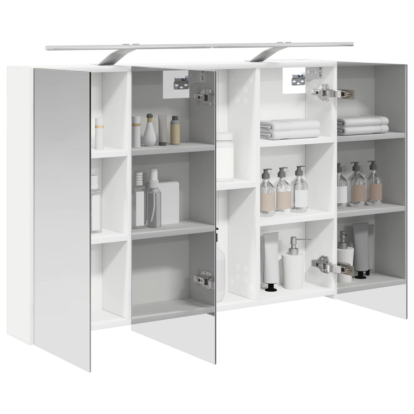 Baderomsspeilskap Hvit 100 x 14,5 x 70 cm Konstruert tre