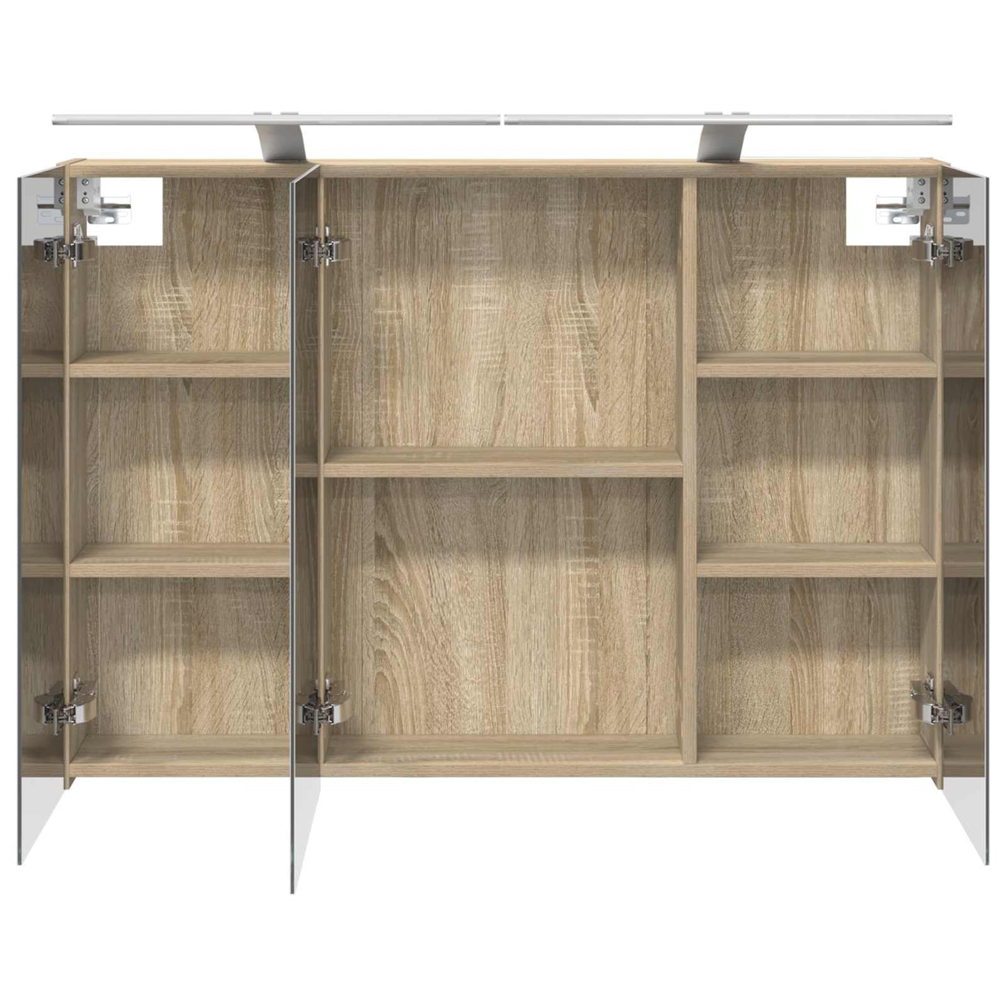 Baderomsspeilskap Sonoma eik 100 x 14,5 x 70 cm Konstruert tre