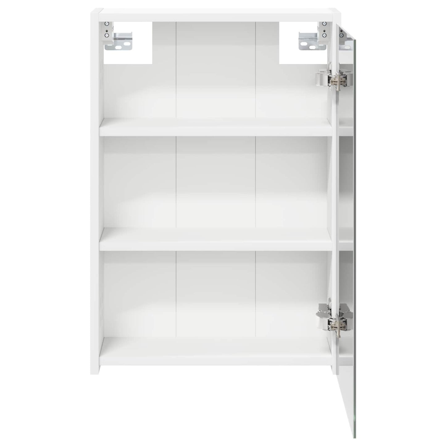 Baderomsspeilskap med dør Hvit 43 x 16 x 62.5 cm Konstruert tre