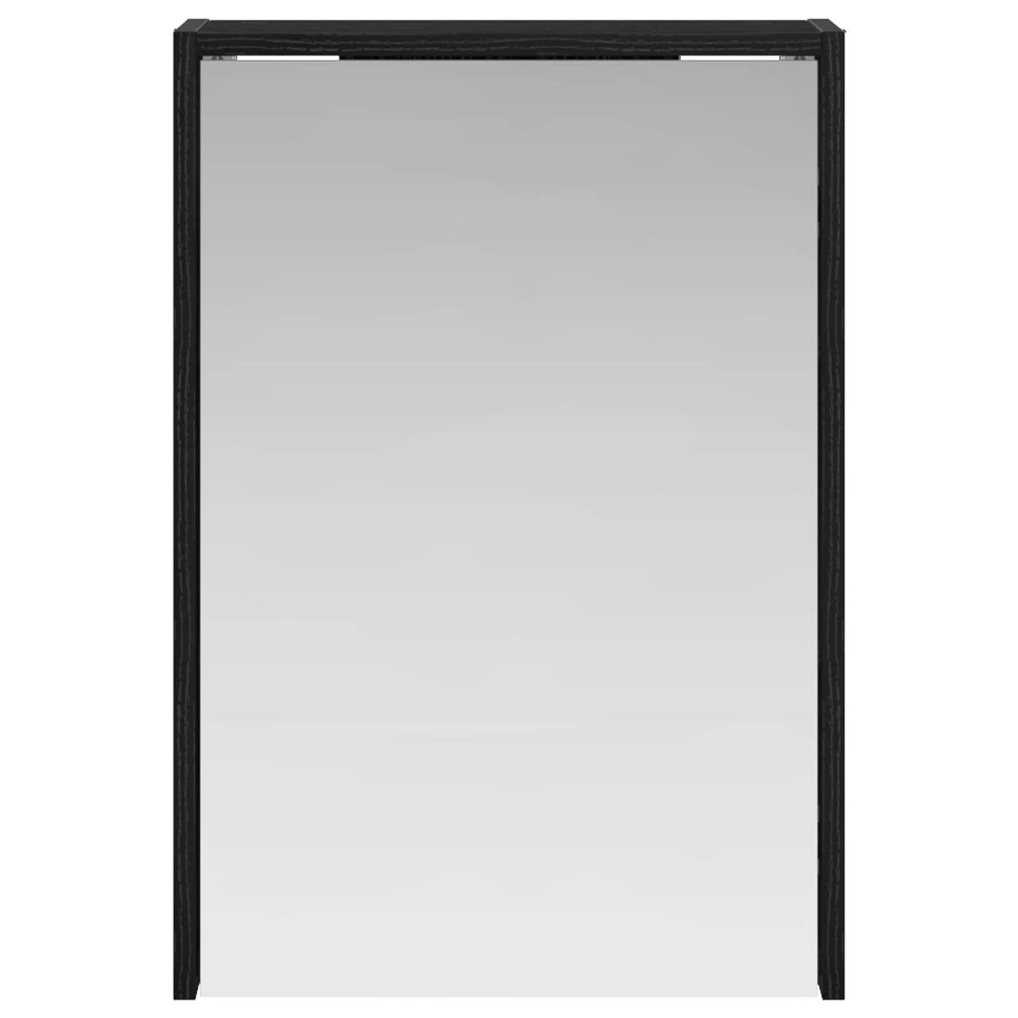 Baderomsspeilskap Svart Eik 43 x 16 x 62.5 cm Konstruert tre