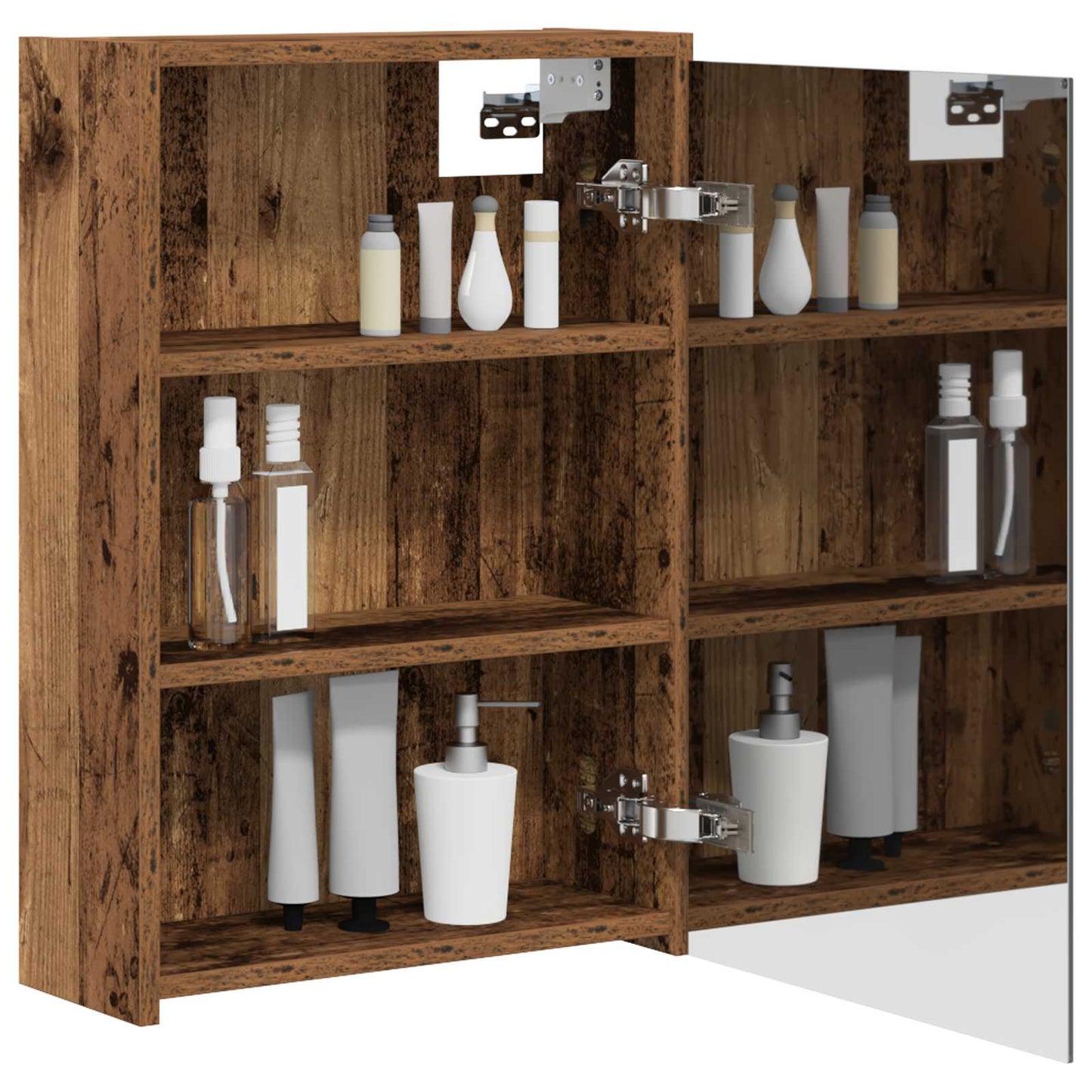 Baderomsspeilskap Gammelt tre 43 x 16 x 62.5 cm Konstruert tre