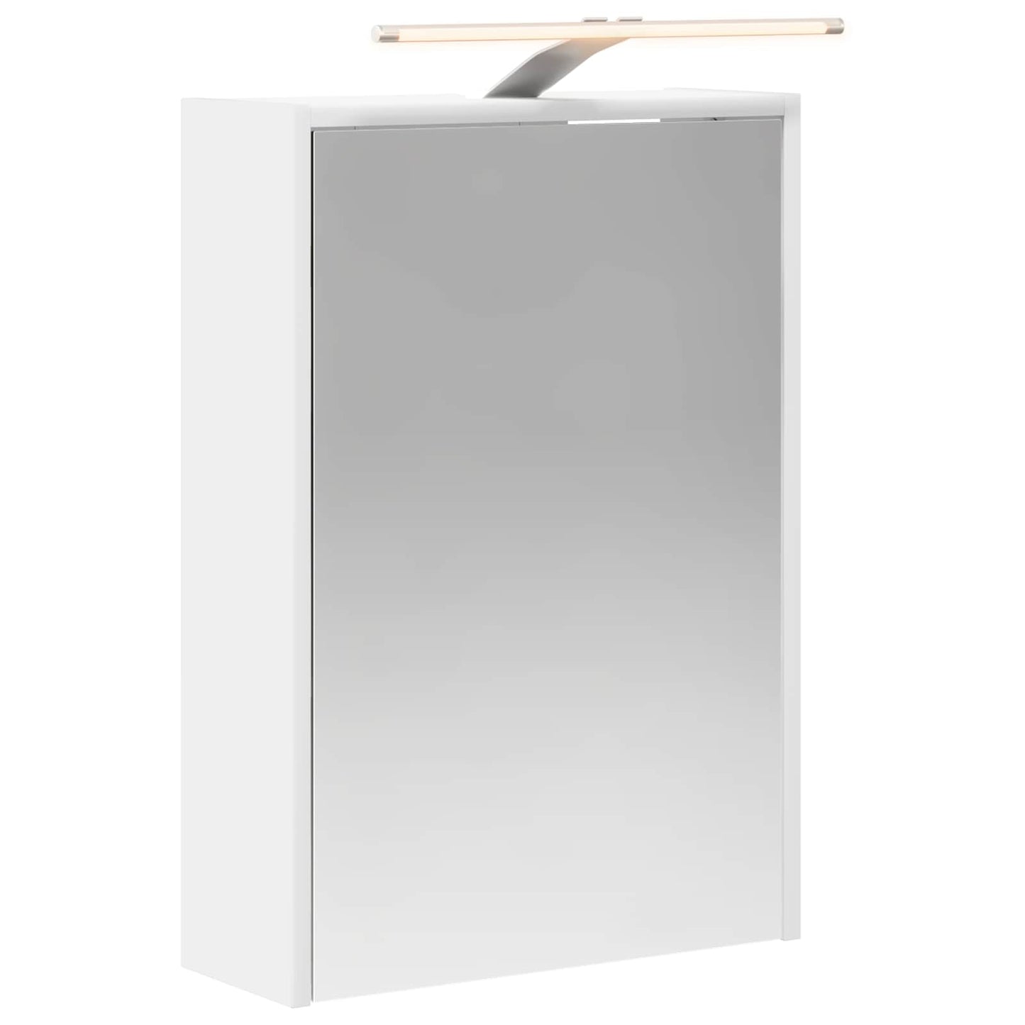 Baderomsspeilskap med dør Hvit 43 x 16 x 62.5 cm Konstruert tre