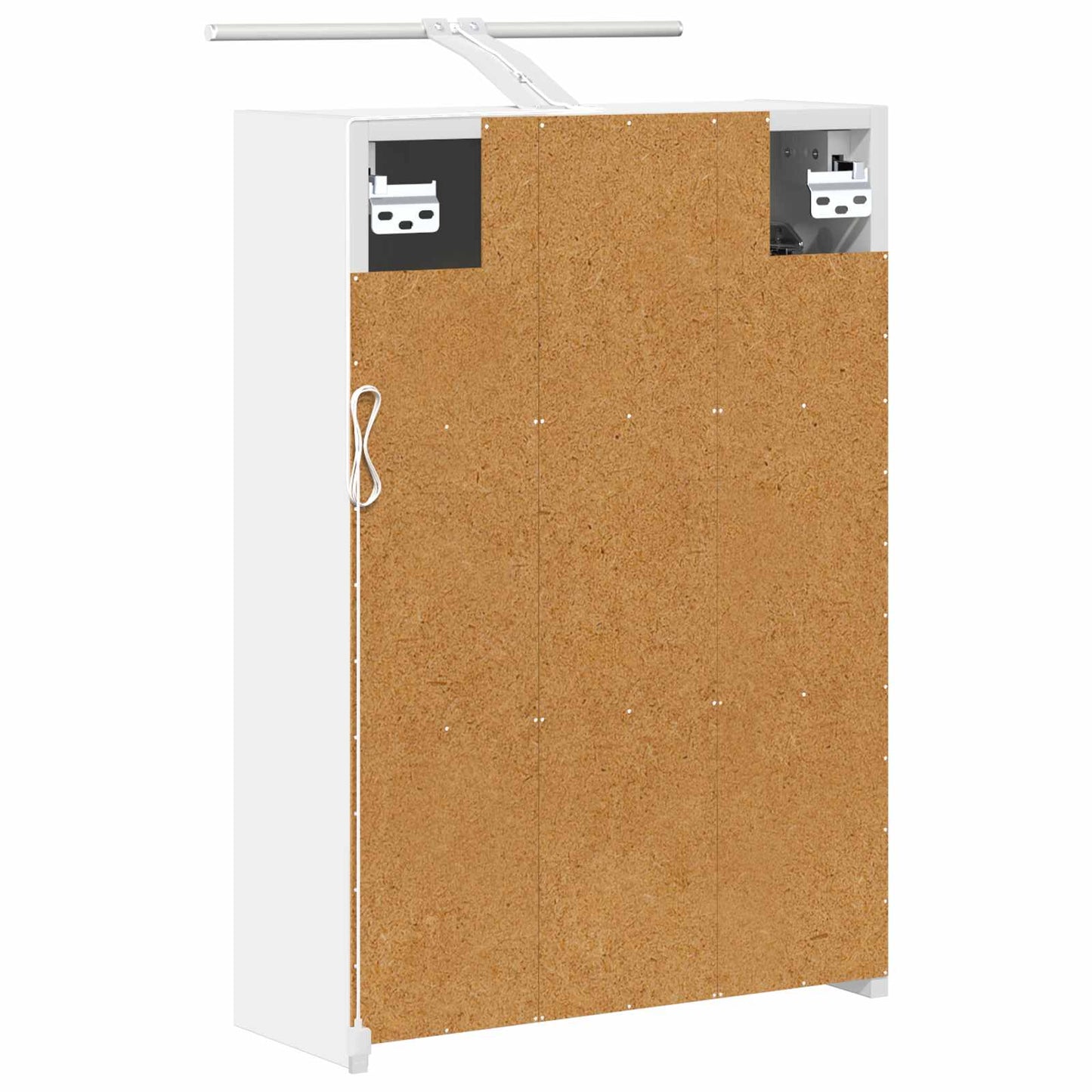 Baderomsspeilskap med dør Hvit 43 x 16 x 62.5 cm Konstruert tre