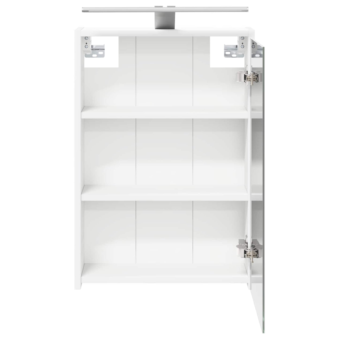 Baderomsspeilskap med dør Hvit 43 x 16 x 62.5 cm Konstruert tre