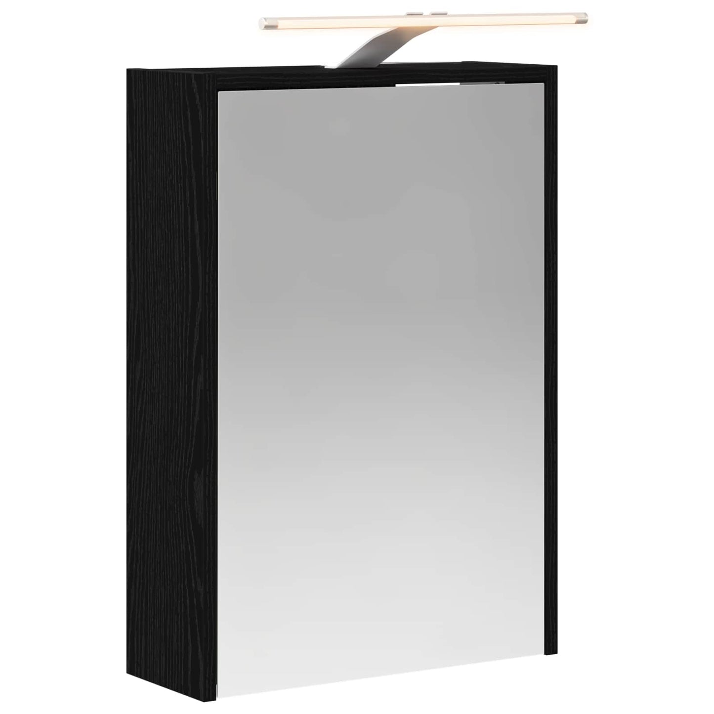 Baderomsspeilskap Svart Eik 43 x 16 x 62.5 cm Konstruert tre
