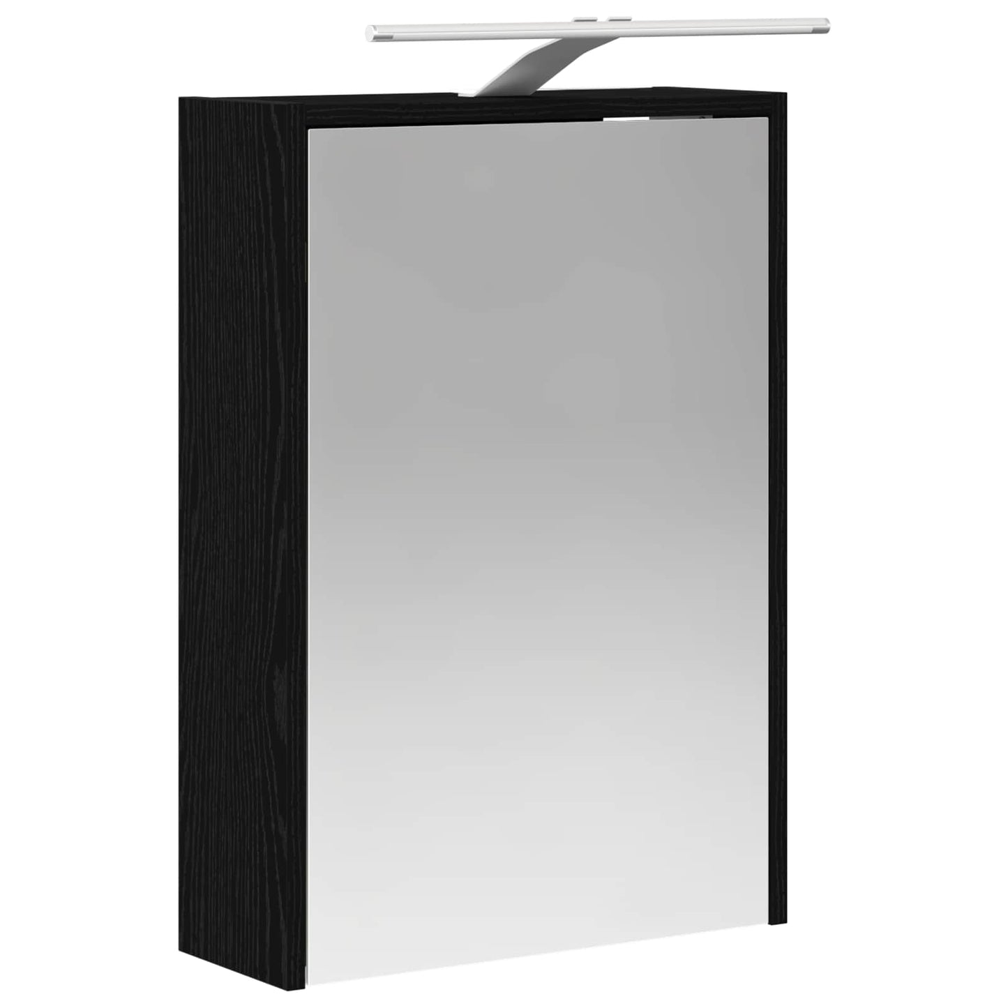 Baderomsspeilskap Svart Eik 43 x 16 x 62.5 cm Konstruert tre