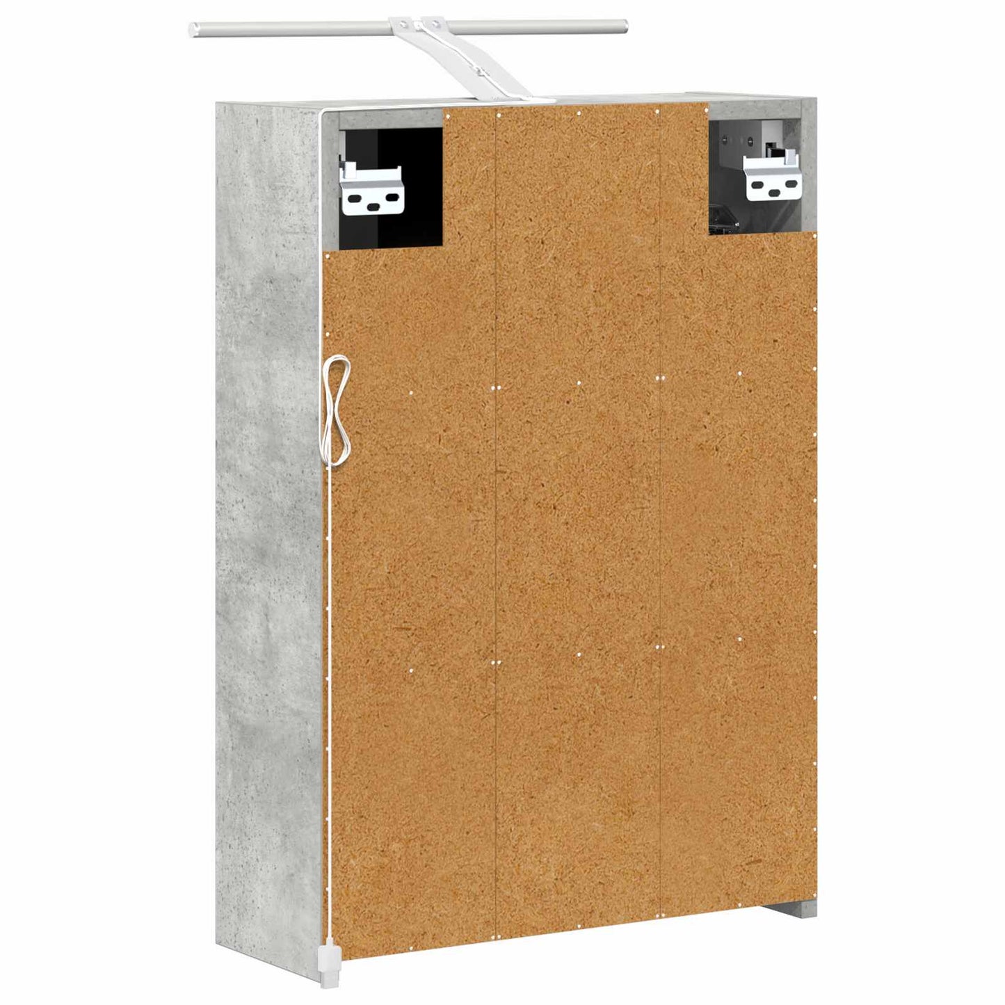 Baderomsspeilskap Betonggrå 43 x 16 x 62.5 cm Konstruert tre