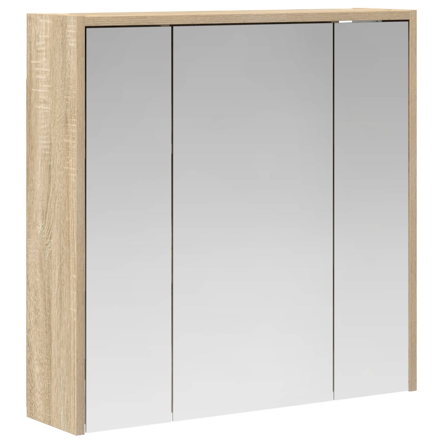 Baderomsspeilskap Sonoma eik 63,5 x 16 x 62,5 cm Konstruert tre