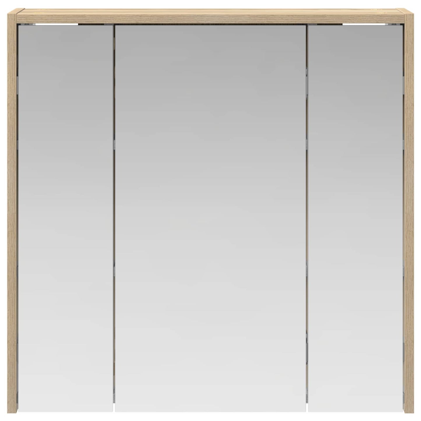Baderomsspeilskap Sonoma eik 63,5 x 16 x 62,5 cm Konstruert tre