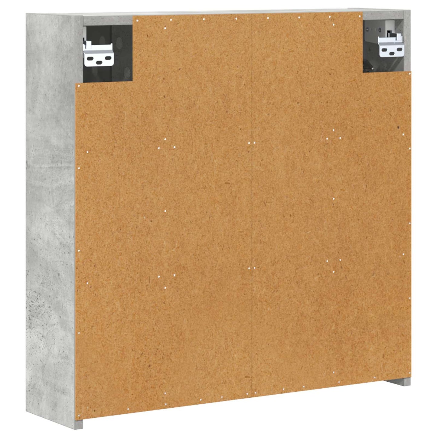 Baderomsspeilskap Betonggrå 63,5 x 16 x 62,5 cm Konstruert tre