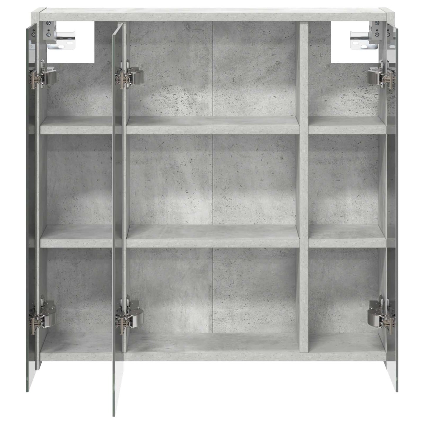 Baderomsspeilskap Betonggrå 63,5 x 16 x 62,5 cm Konstruert tre