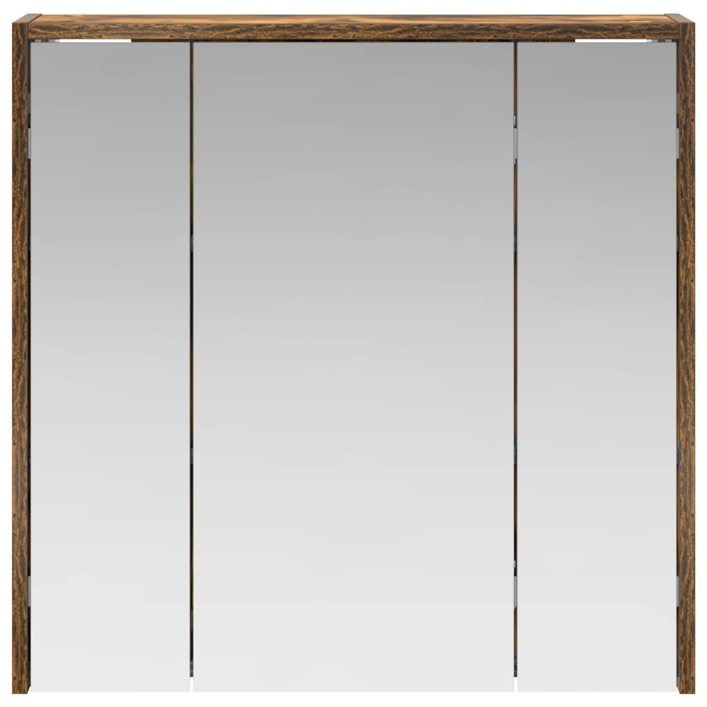 Baderomsspeilskap Røkt eik 63,5 x 16 x 62,5 cm Konstruert tre