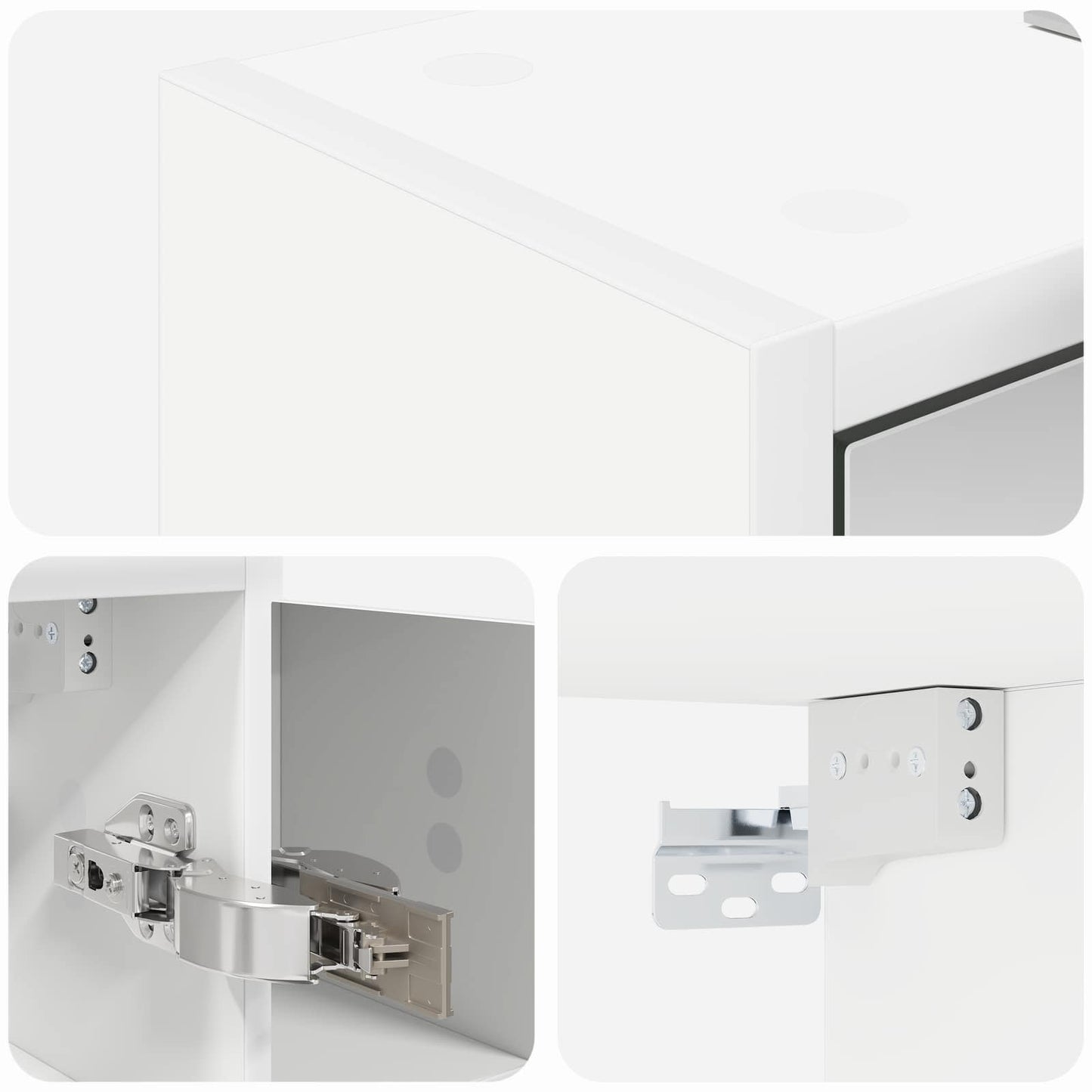 Baderomsspeilskap for Hvit 63,5 x 16 x 62,5 cm Konstruert tre