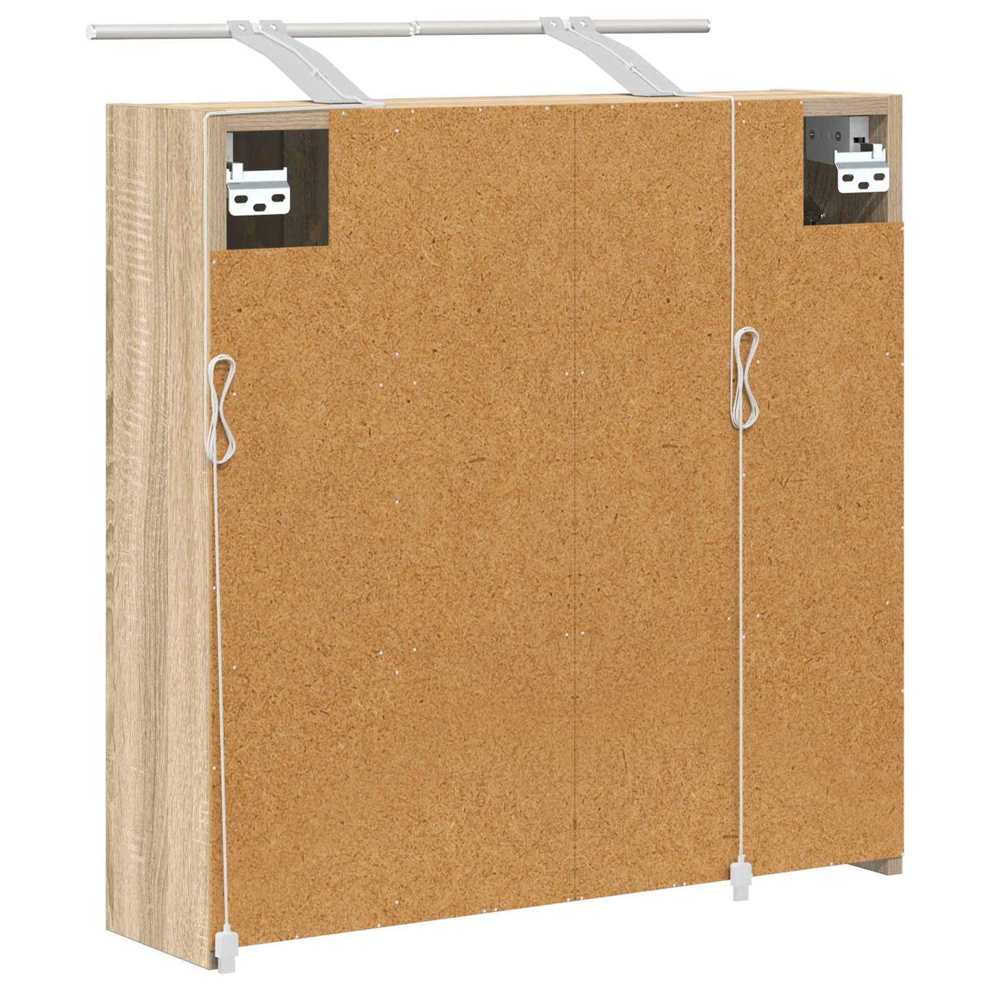 Baderomsspeilskap Sonoma eik 63,5 x 16 x 62,5 cm Konstruert tre
