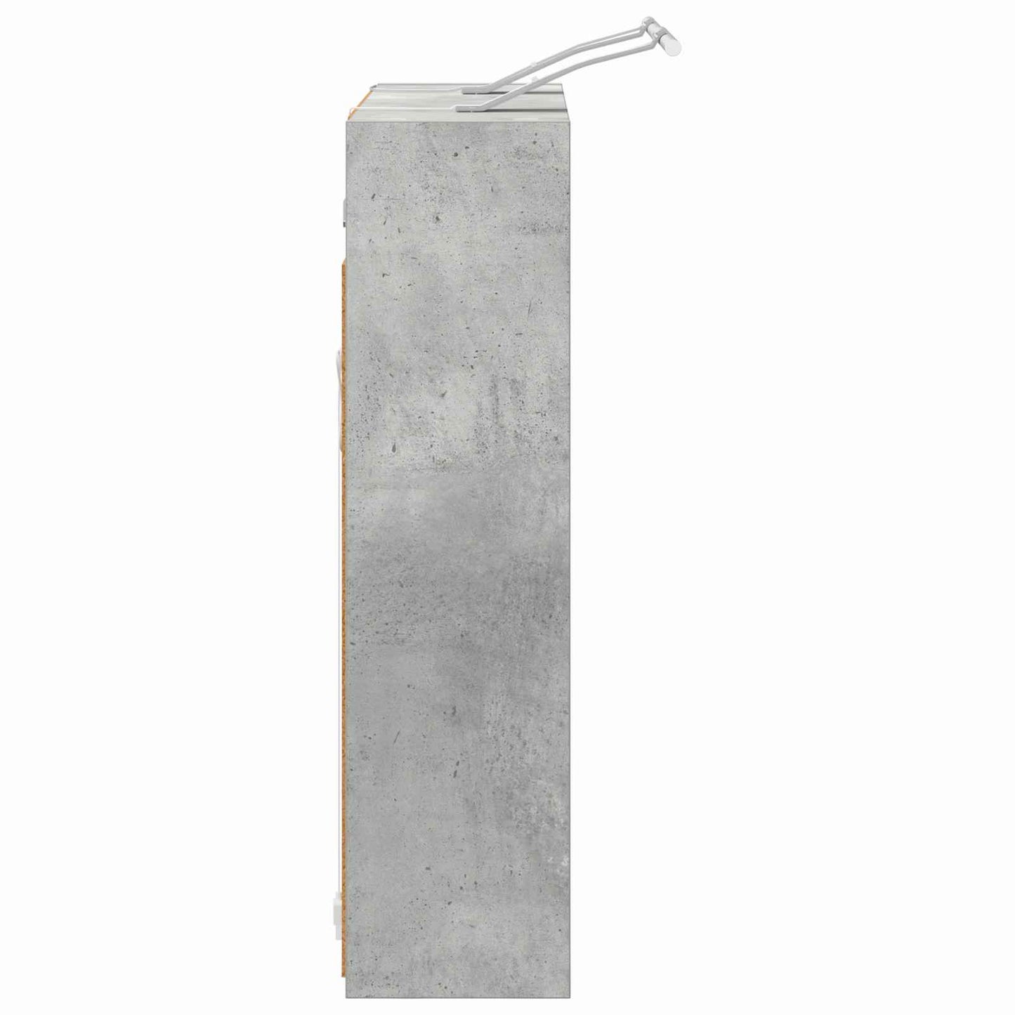 Baderomsspeilskap Betonggrå 63,5 x 16 x 62,5 cm Konstruert tre