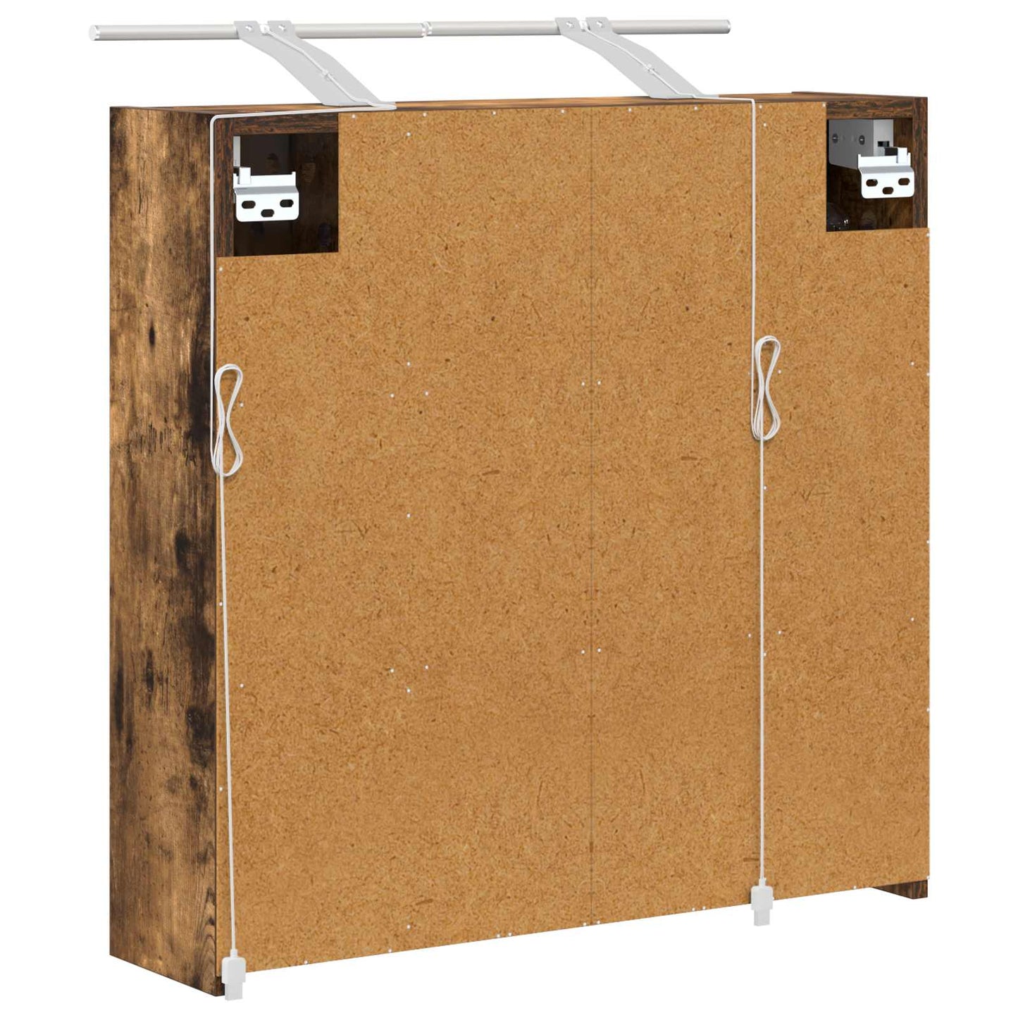 Baderomsspeilskap Røkt eik 63,5 x 16 x 62,5 cm Konstruert tre