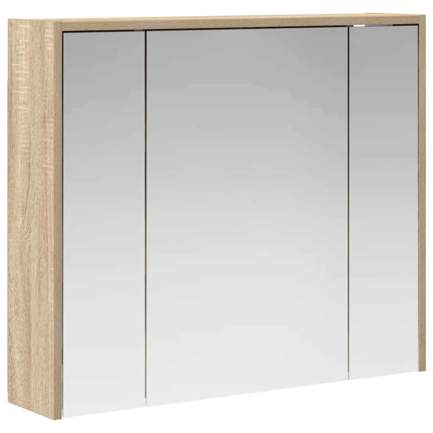 Baderomsspeilskap Sonoma eik 73,5 x 16 x 62,5 cm Konstruert tre