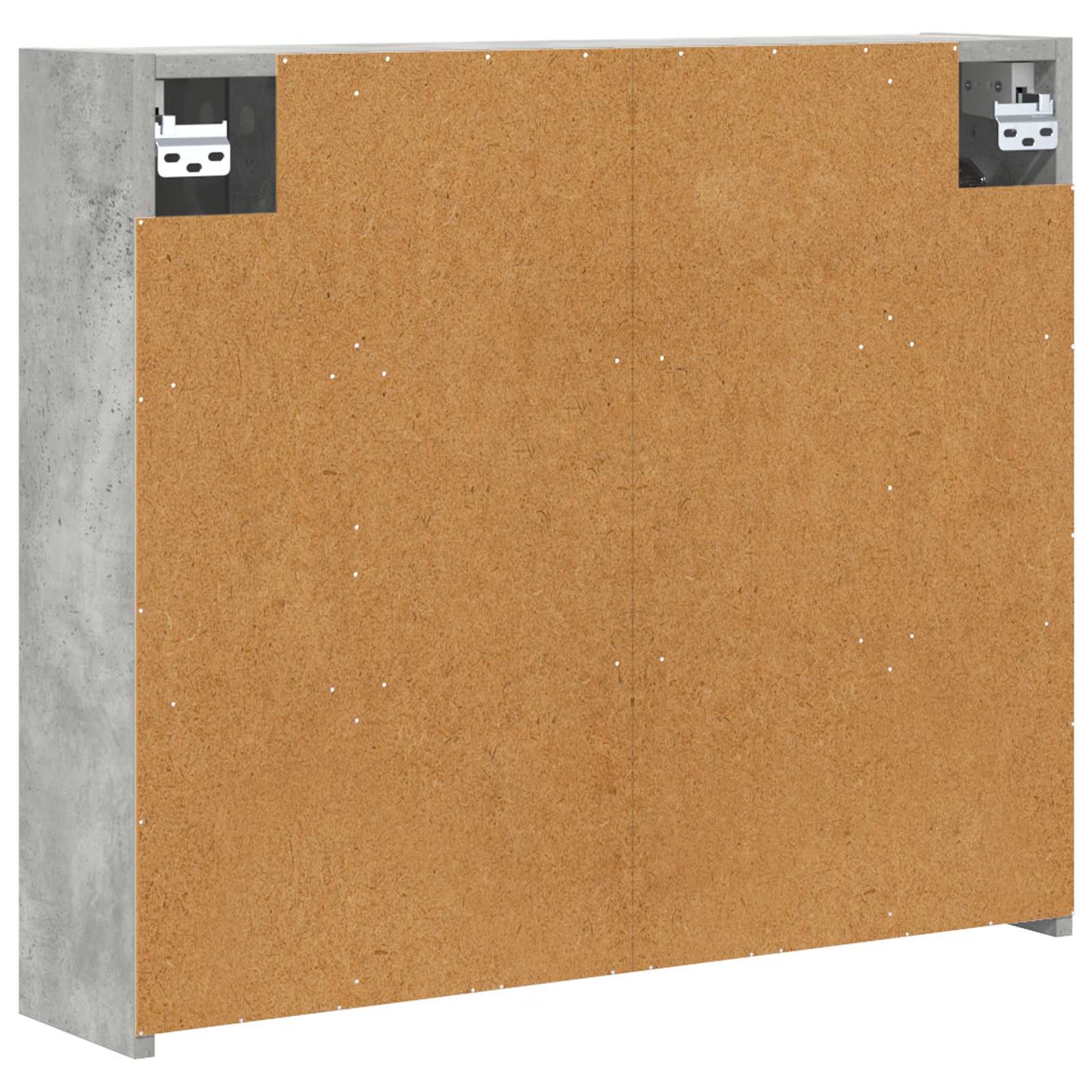 Baderomsspeilskap Betonggrå 73,5 x 16 x 62,5 cm Konstruert tre
