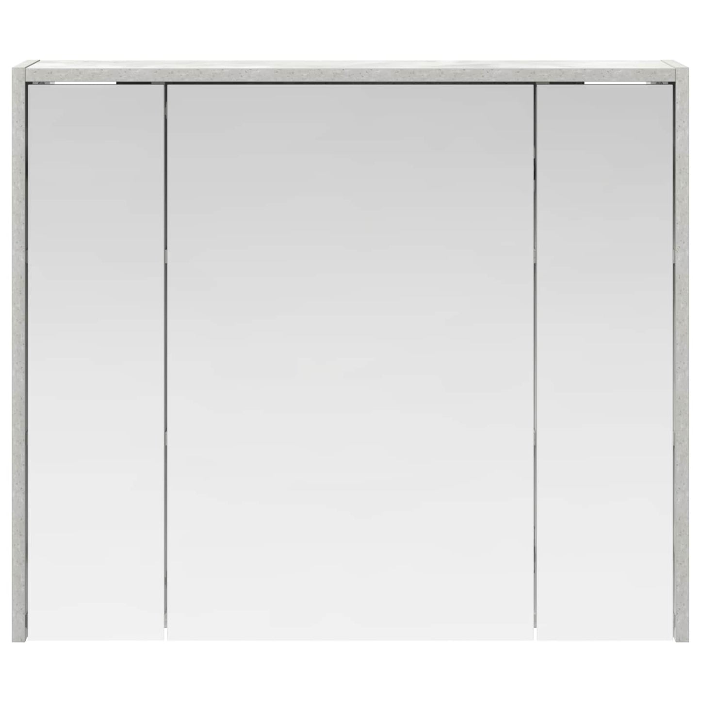 Baderomsspeilskap Betonggrå 73,5 x 16 x 62,5 cm Konstruert tre