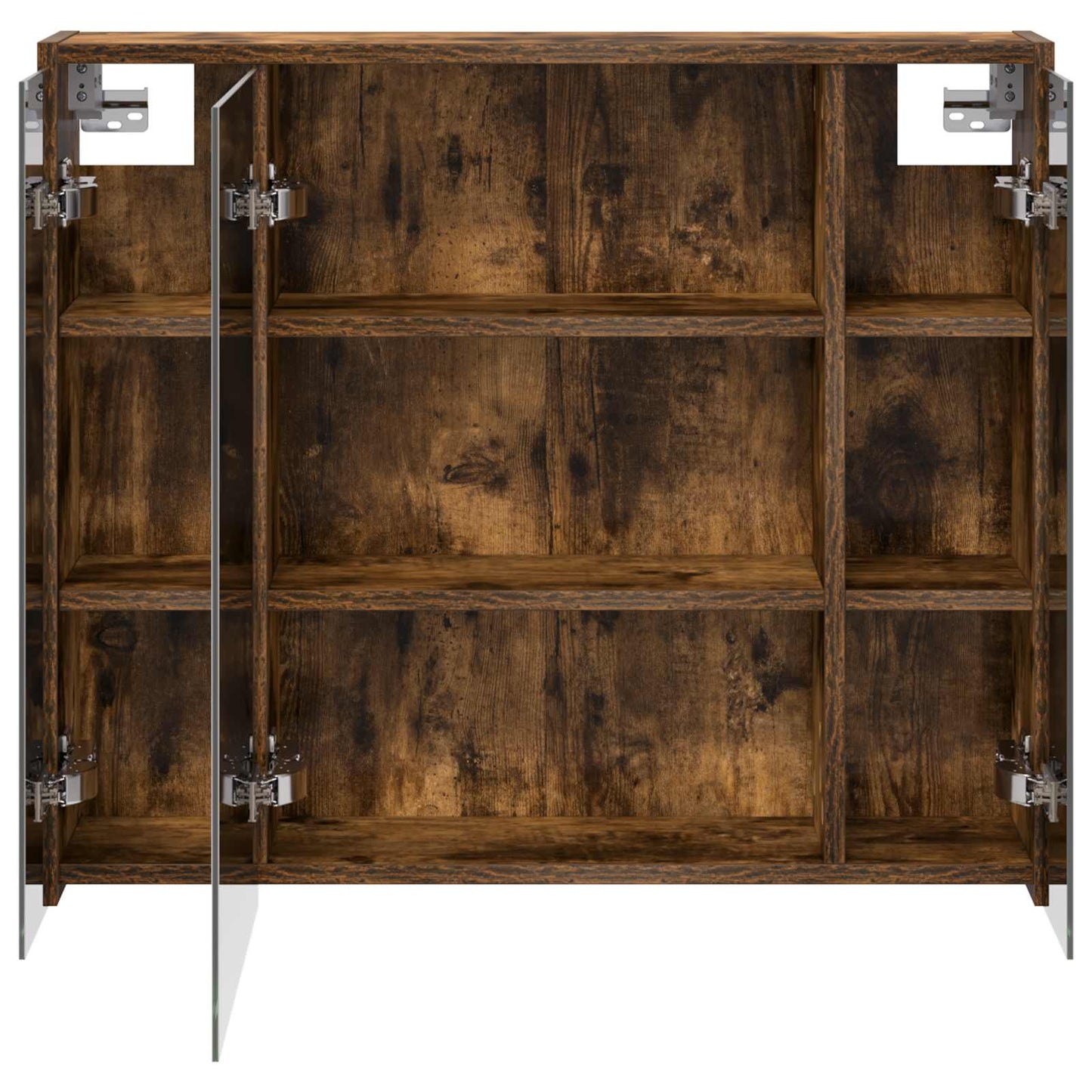 Baderomsspeilskap Røkt eik 73,5 x 16 x 62,5 cm Konstruert tre