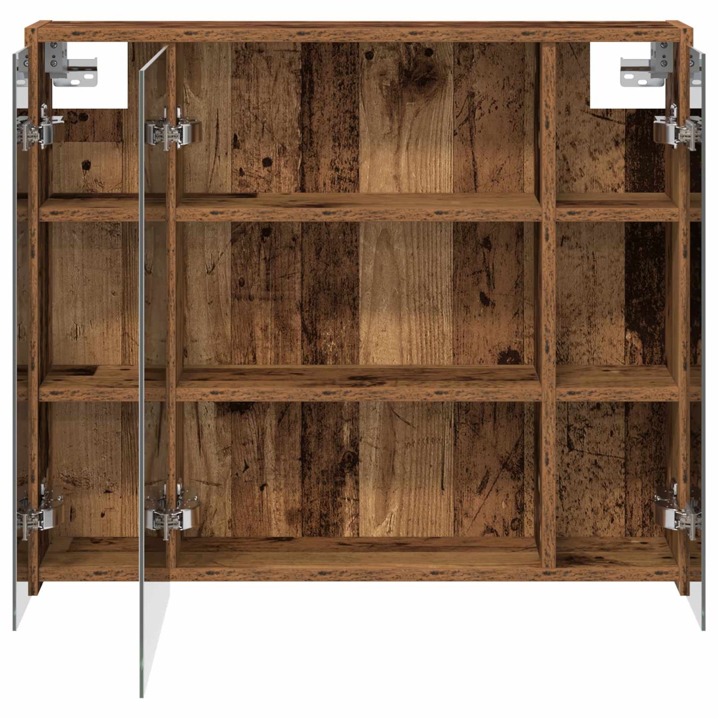 Baderomsspeilskap Gammelt tre 73,5 x 16 x 62,5 cm
