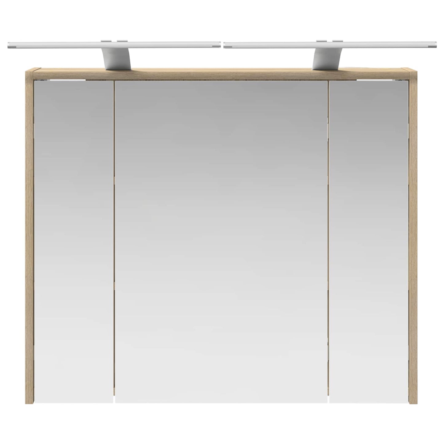 Baderomsspeilskap Sonoma eik 73,5 x 16 x 62,5 cm Konstruert tre