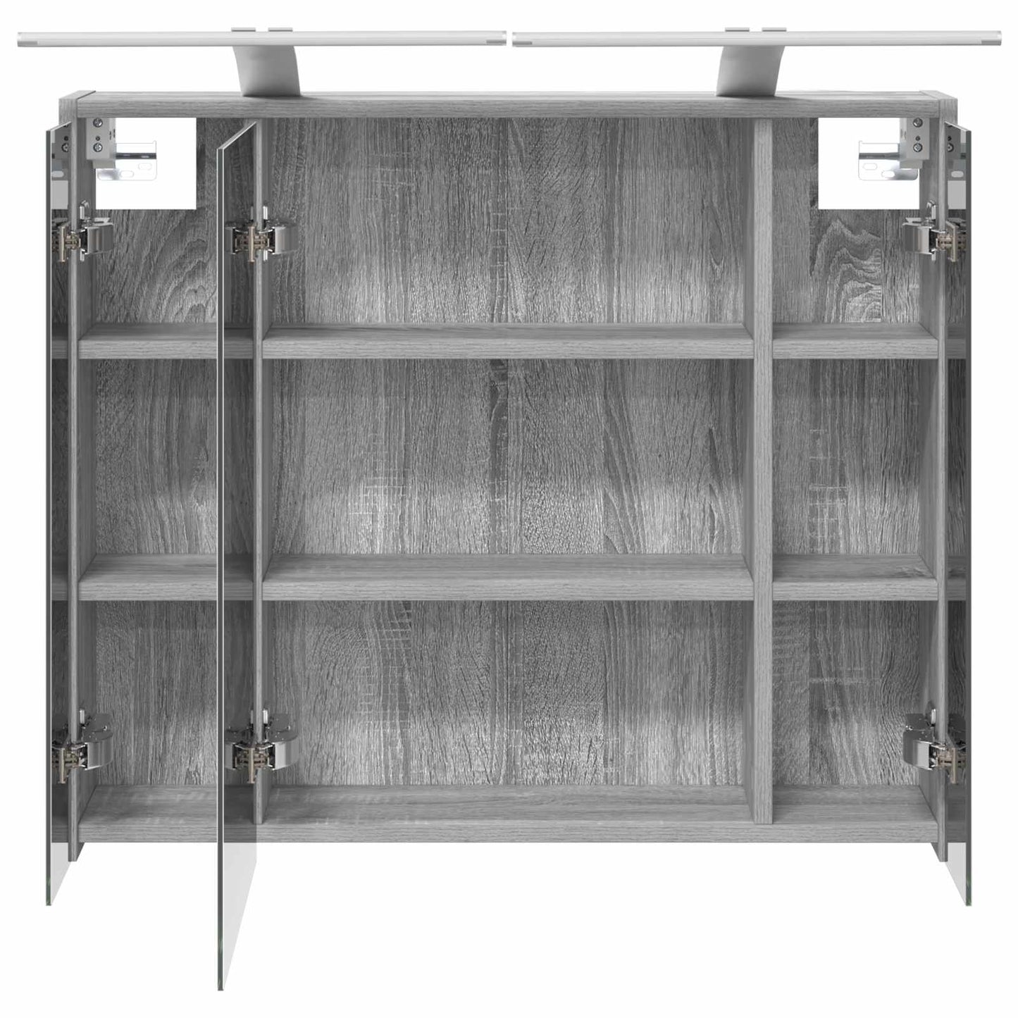 Baderomsspeilskap Grå Sonoma 73,5 x 16 x 62,5 cm Konstruert tre