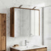 Baderomsspeilskap Gammelt tre 73,5 x 16 x 62,5 cm