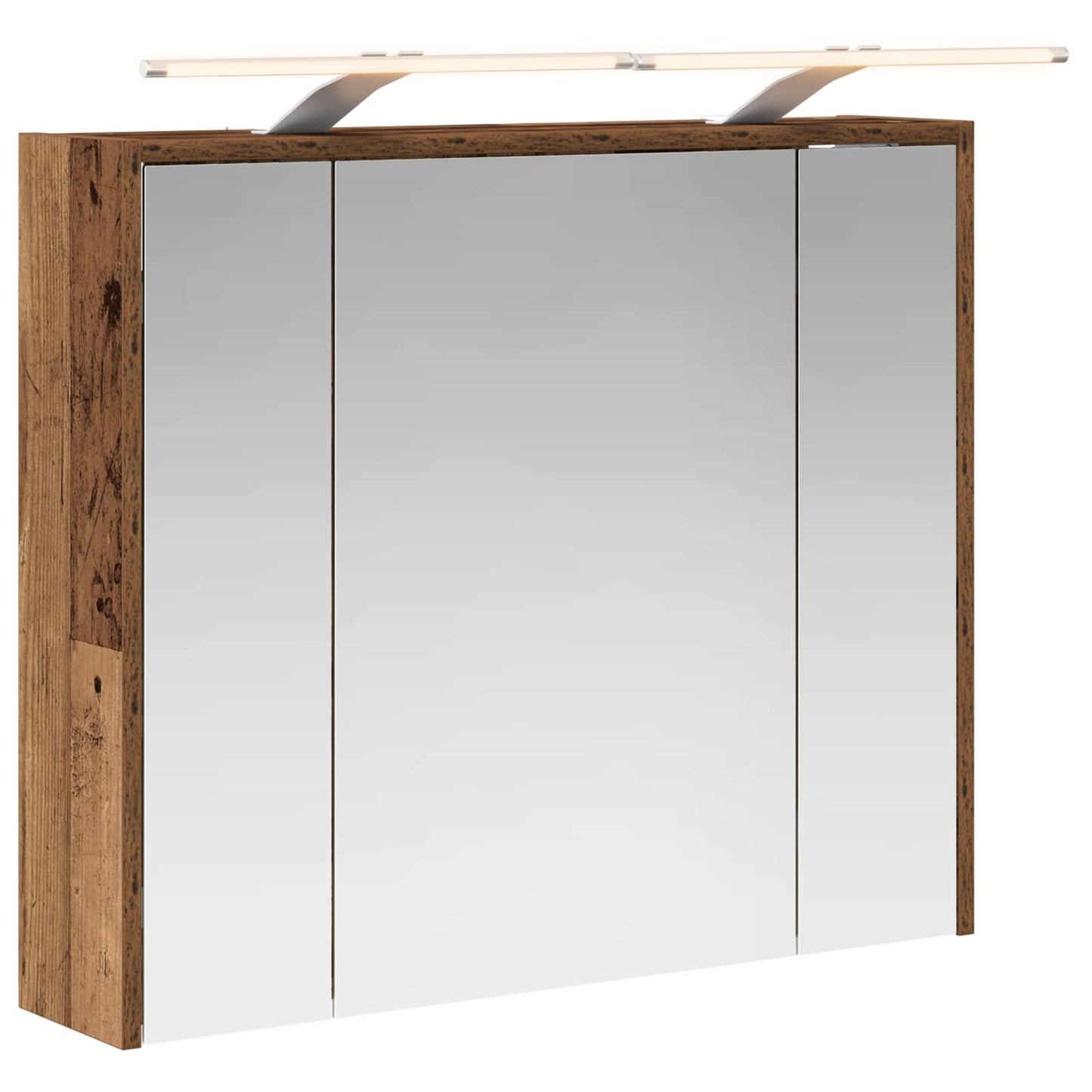 Baderomsspeilskap Gammelt tre 73,5 x 16 x 62,5 cm