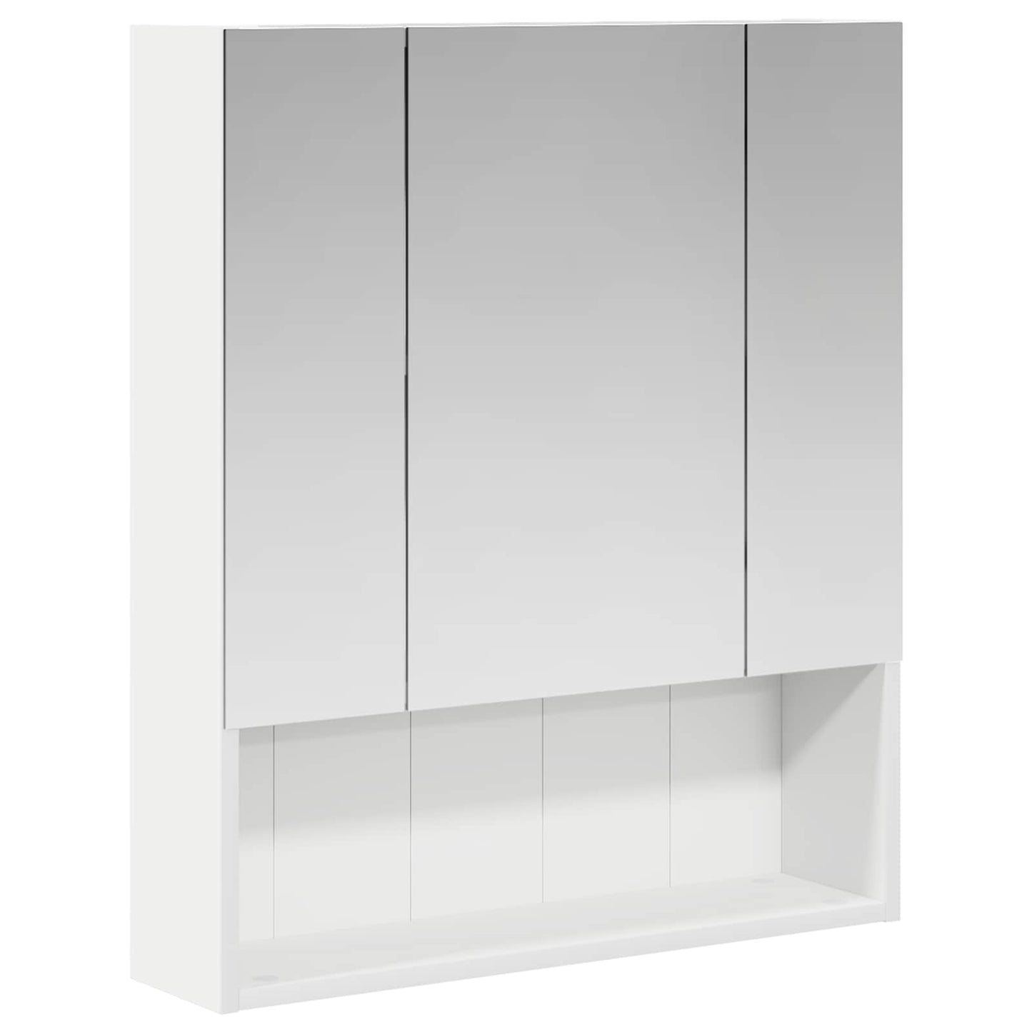 Baderomsspeilskap med dør Hvit 60 x 14.5 x 70 cm Konstruert tre