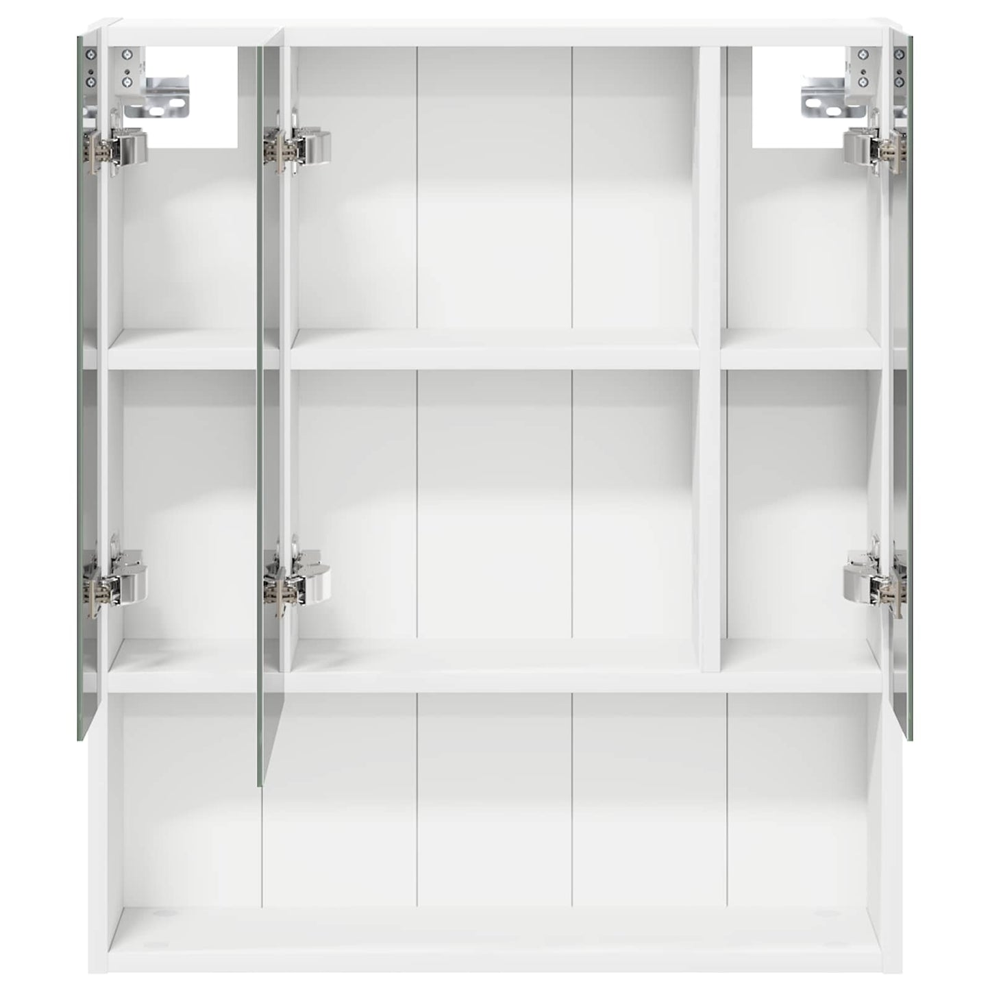 Baderomsspeilskap med dør Hvit 60 x 14.5 x 70 cm Konstruert tre