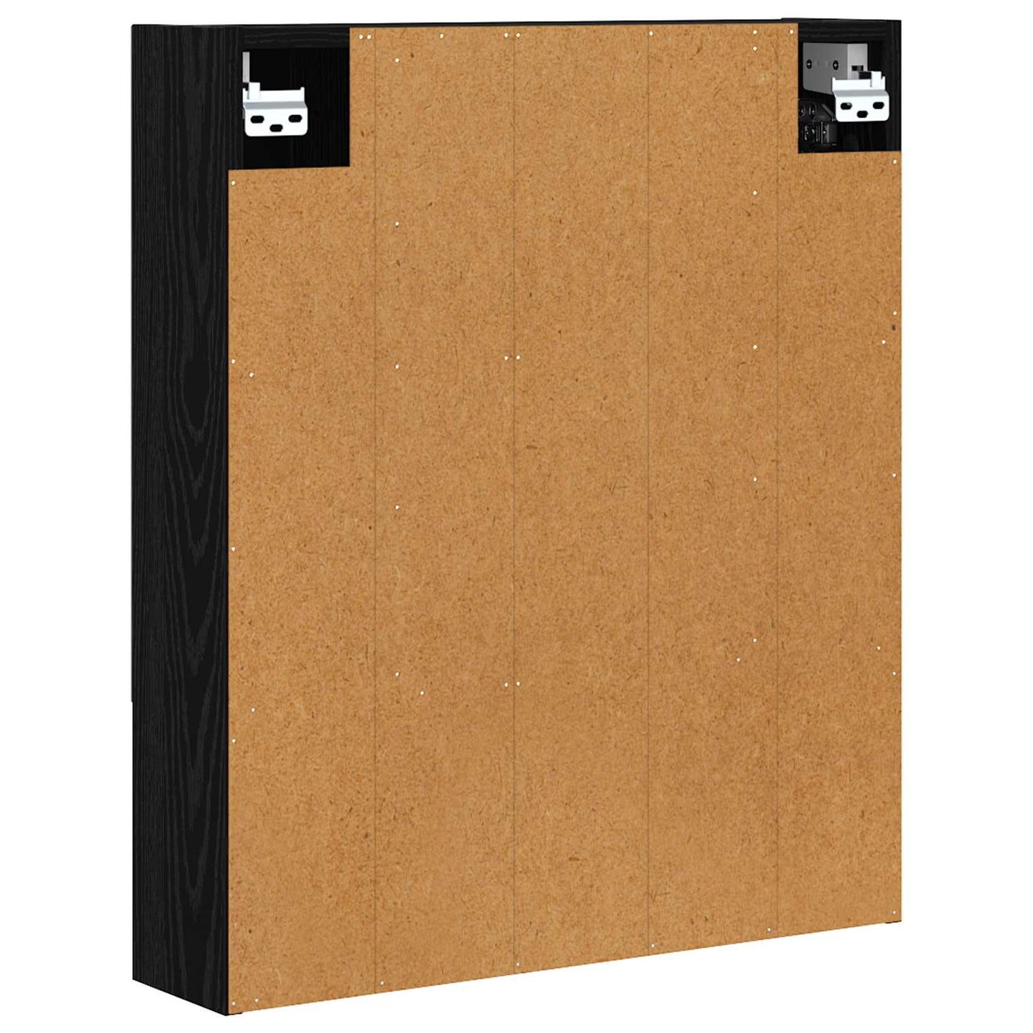 Baderomsspeilskap Svart Eik 60 x 14.5 x 70 cm Konstruert tre