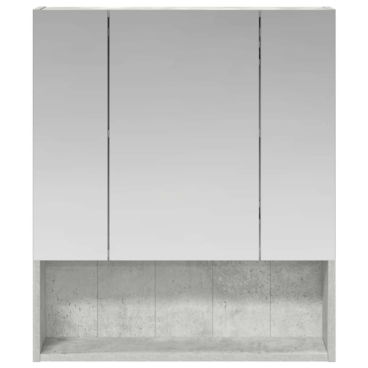 Baderomsspeilskap Betonggrå 60 x 14.5 x 70 cm Konstruert tre