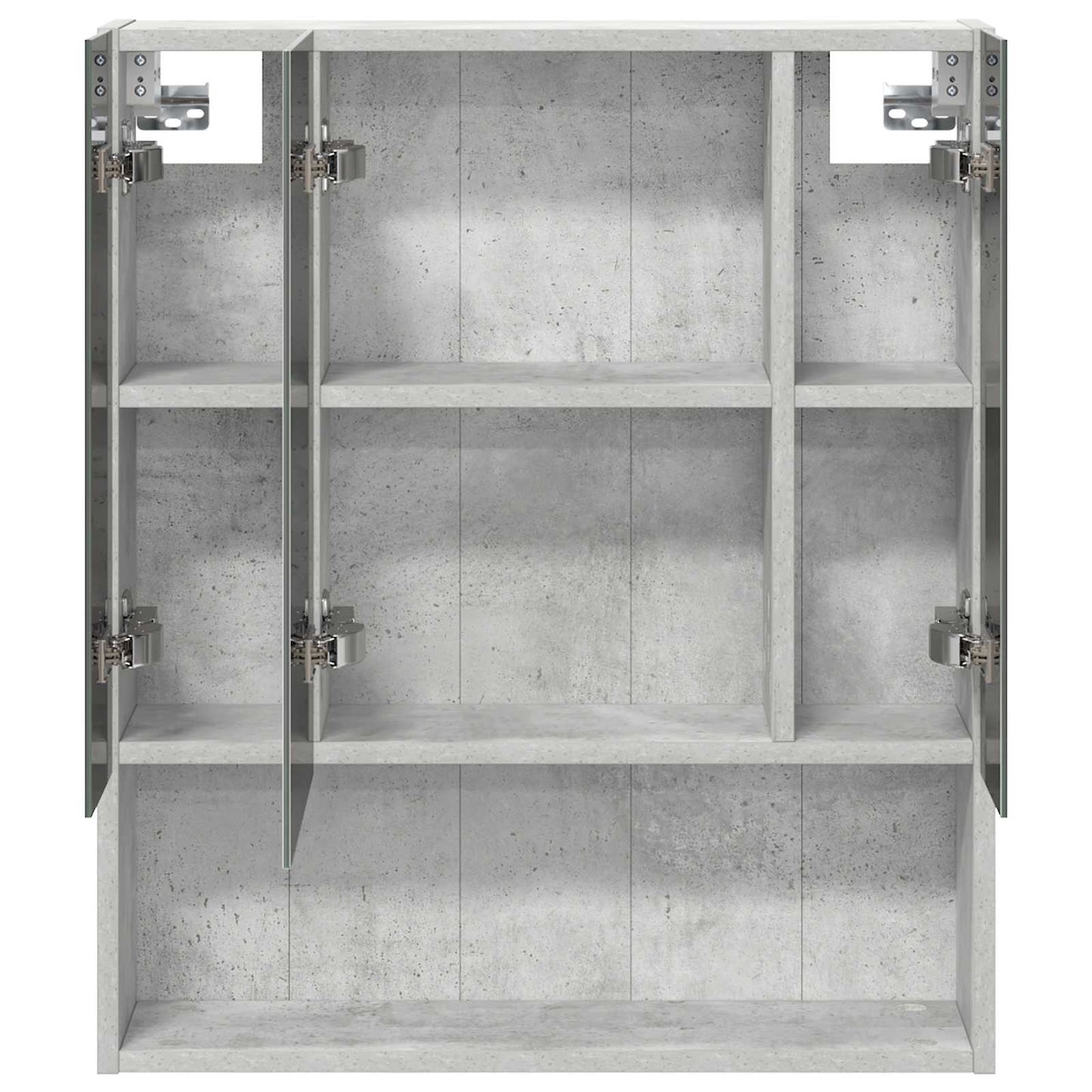 Baderomsspeilskap Betonggrå 60 x 14.5 x 70 cm Konstruert tre