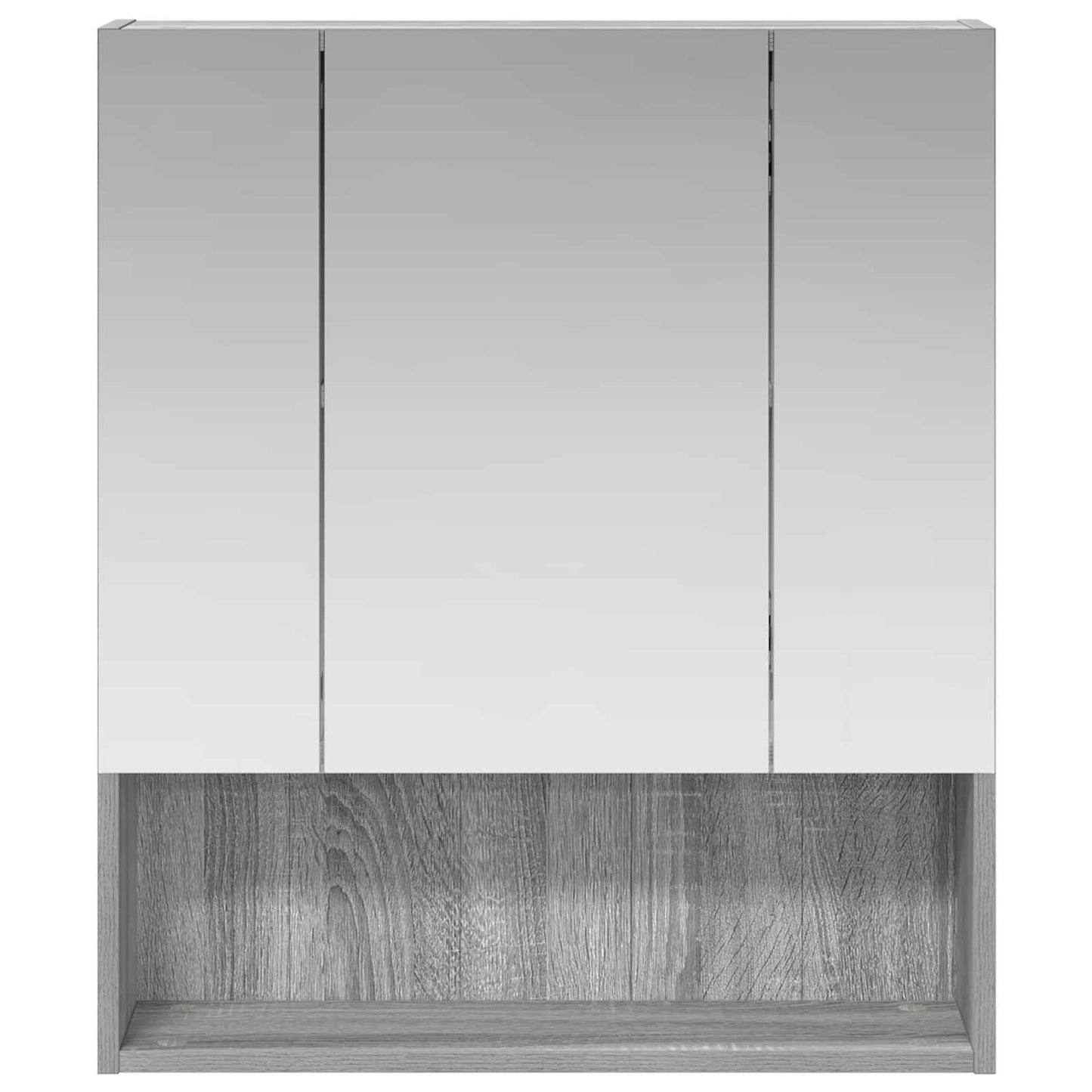 Baderomsspeilskap Grå Sonoma 60 x 14.5 x 70 cm Konstruert tre
