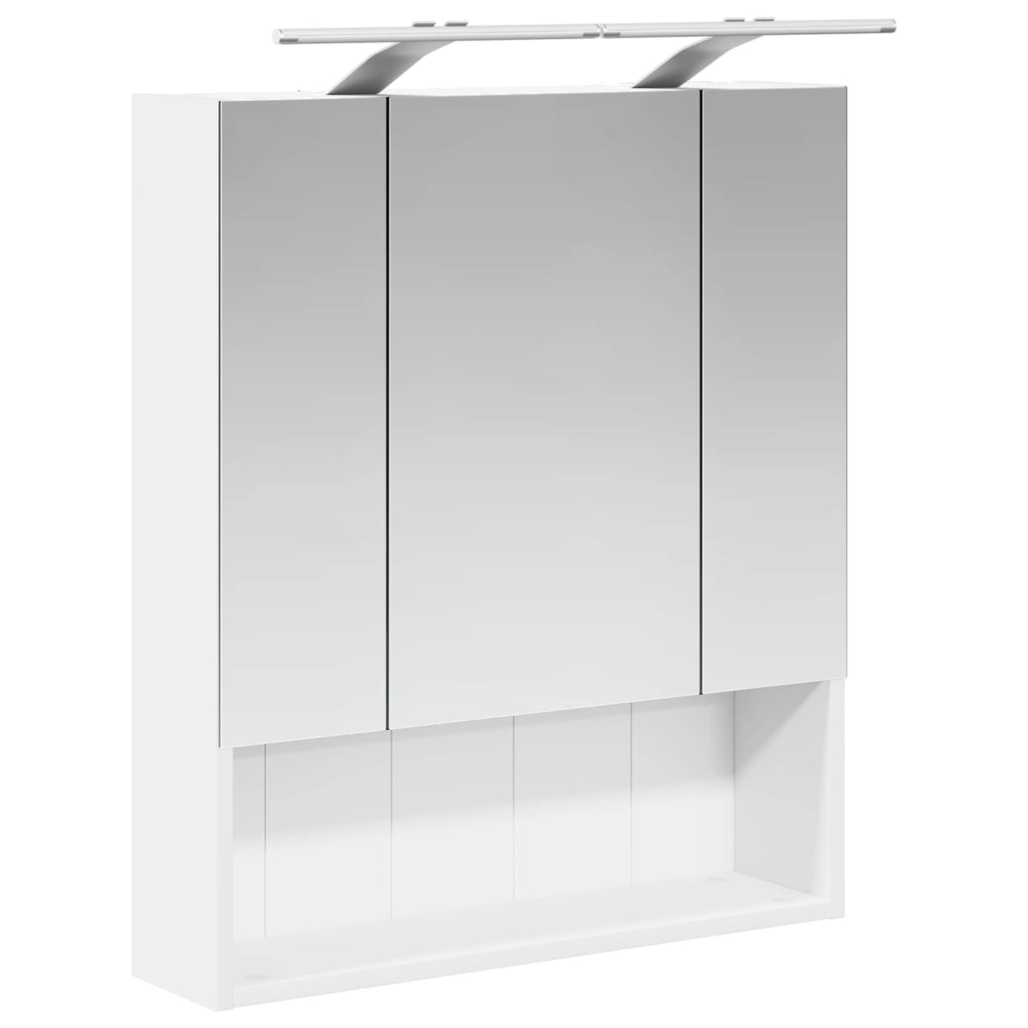 Baderomsspeilskap med dør Hvit 60 x 14.5 x 70 cm Konstruert tre