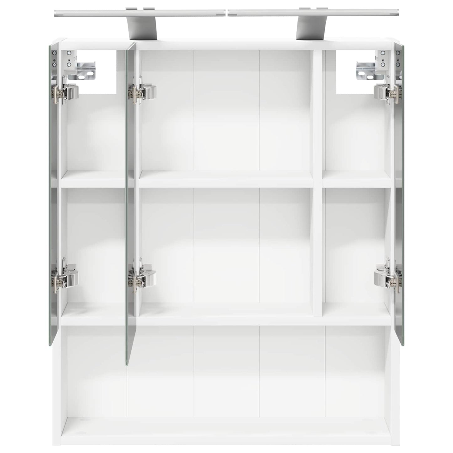 Baderomsspeilskap med dør Hvit 60 x 14.5 x 70 cm Konstruert tre