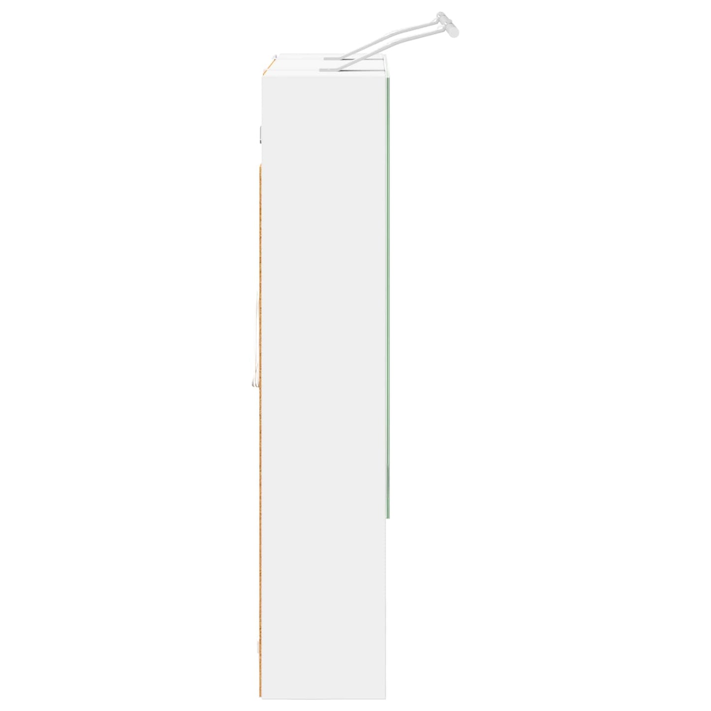 Baderomsspeilskap med dør Hvit 60 x 14.5 x 70 cm Konstruert tre